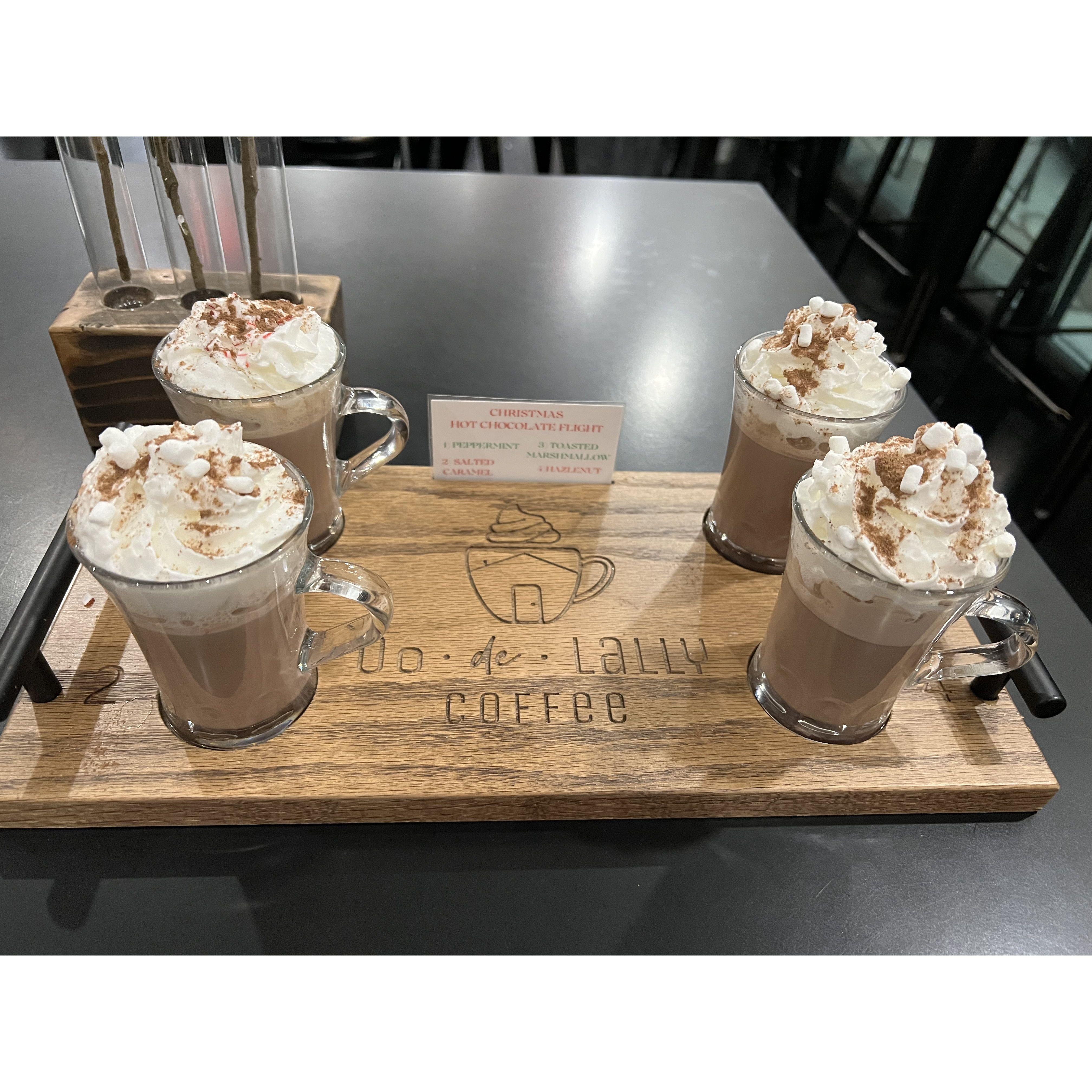 Our first date at a coffee shop in Castle Rock