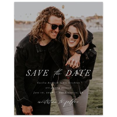 Mist, Blue Wedding Digital Save the Date - Ione Photo