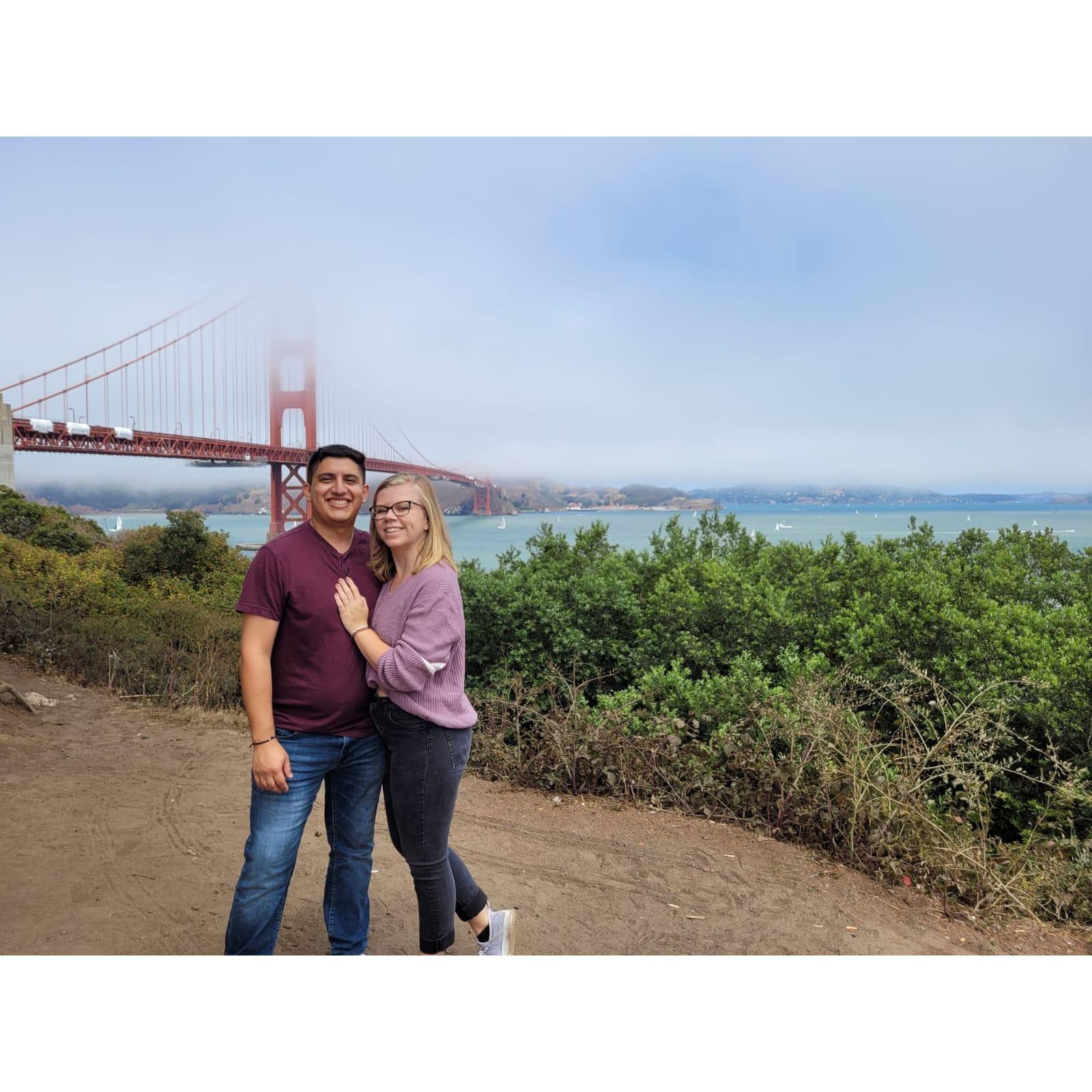 We took a trip to San Francisco and walked across the Golden Gate Bridge (and also had some of the best food of our life)!