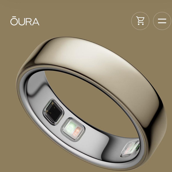 Oura Ring 5 - Gold Size 6