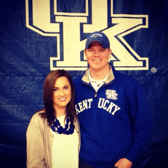 Our first photo together. UK Women's Basketball game, January 2015.