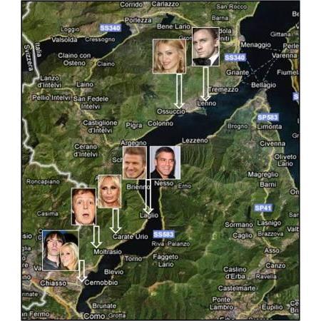 You will never know whom you might see on Lake Como!