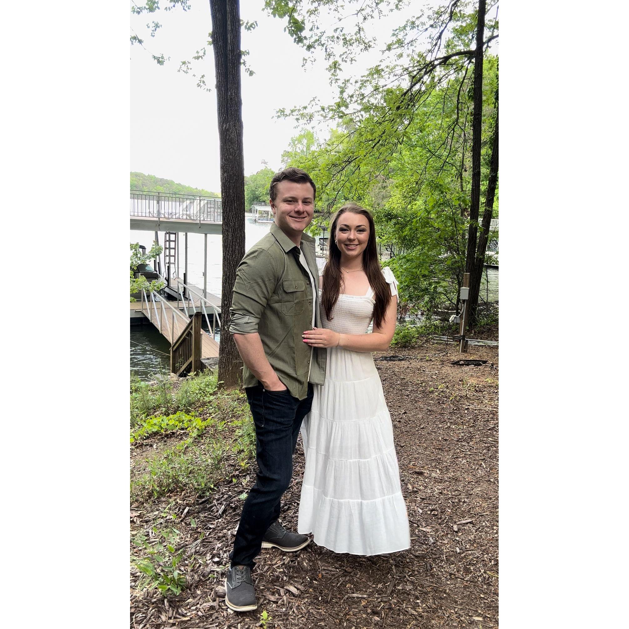 The second getaway was at a lakehouse on Lake Lanier