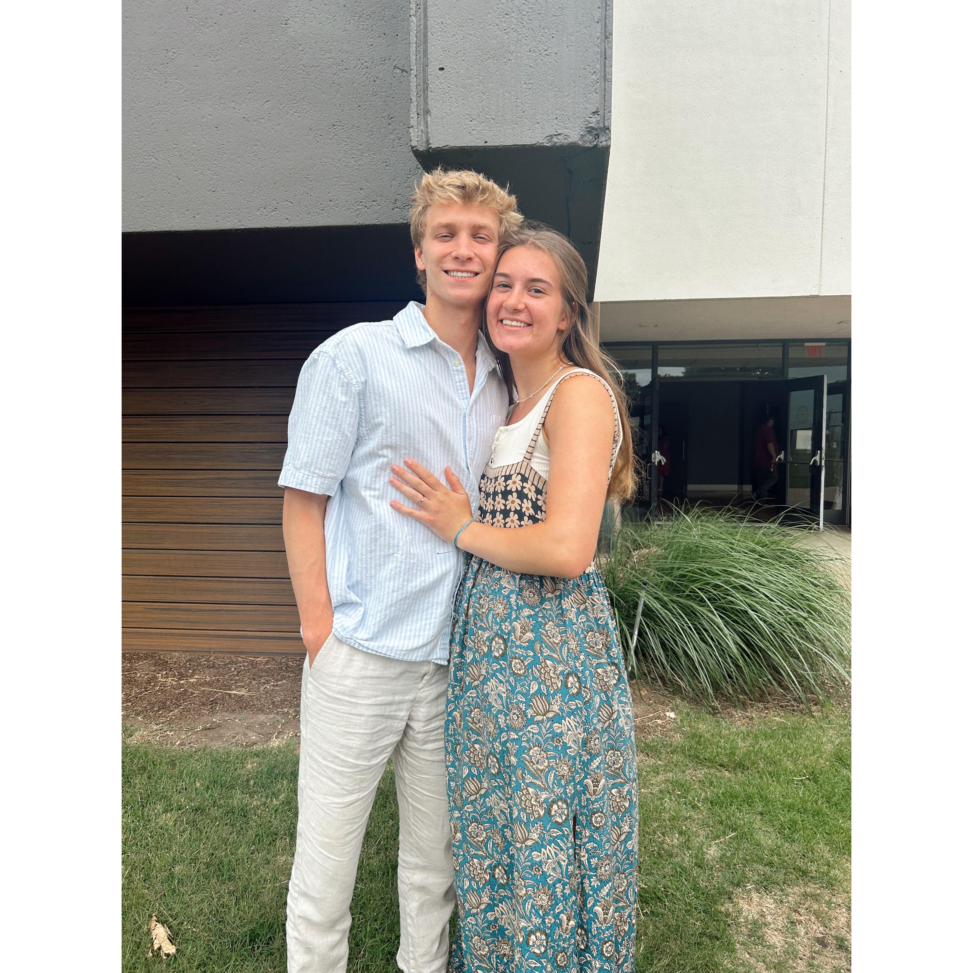 the year quickly ended and we were back to long distance for the summer, but I was in Memphis for a couple days to ask Zoey's dad for her hand in marriage!!