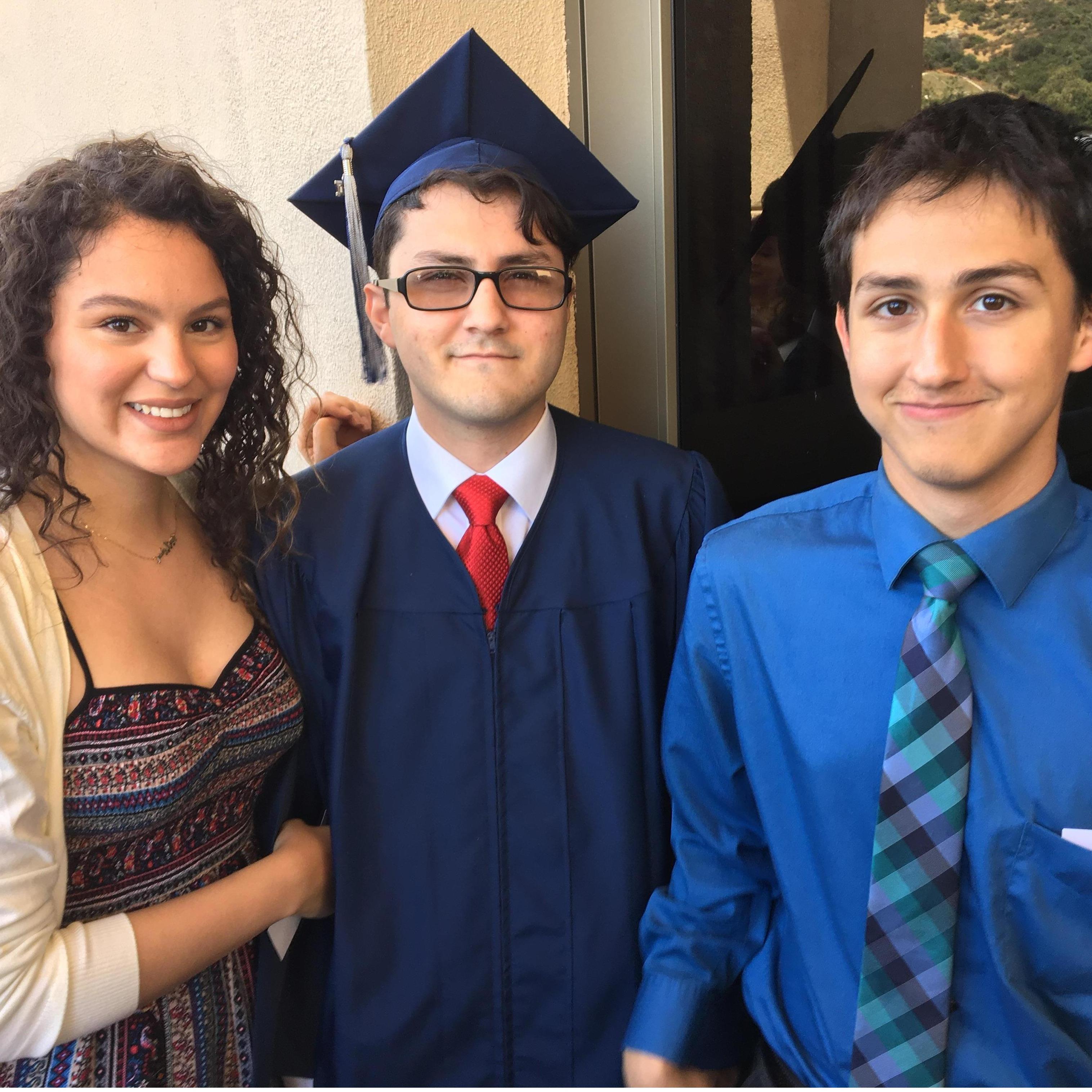 ~Giselle with nephews, Rhett & Bronson for Rhett's highschool graduation~