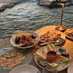 Dinner on our Honeymoon