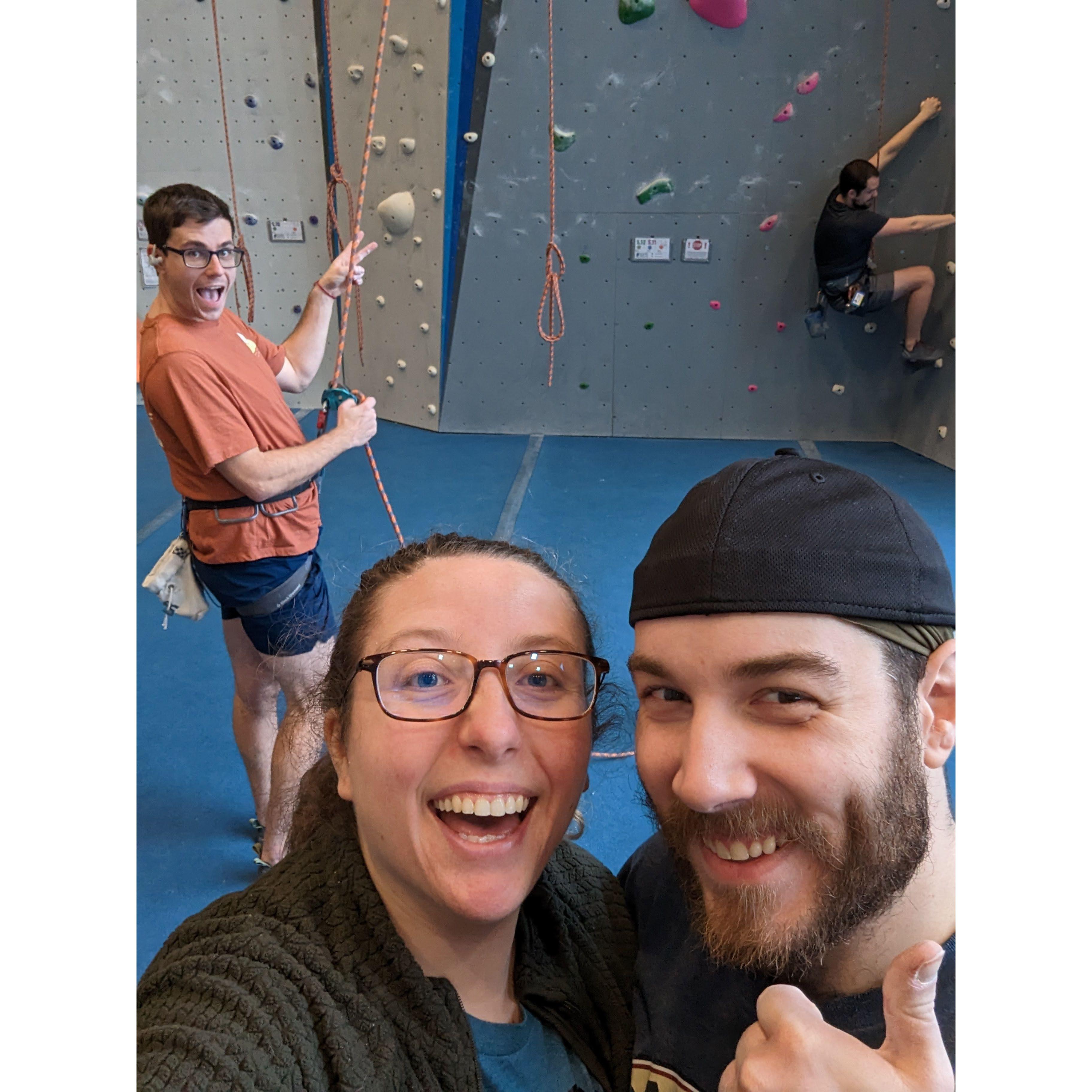 Climbing with great friends