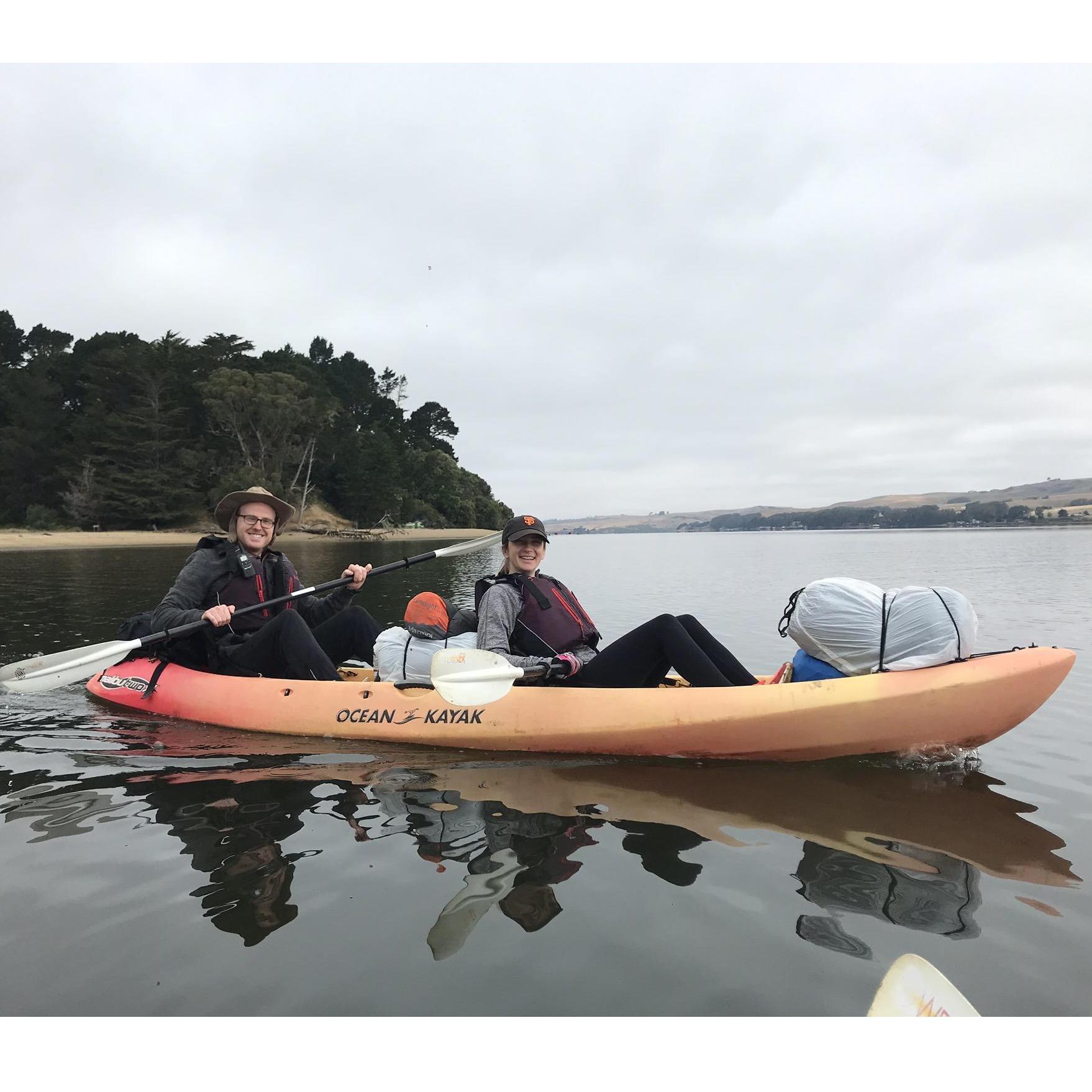 Camping on Tomales bay with Evan & Lau