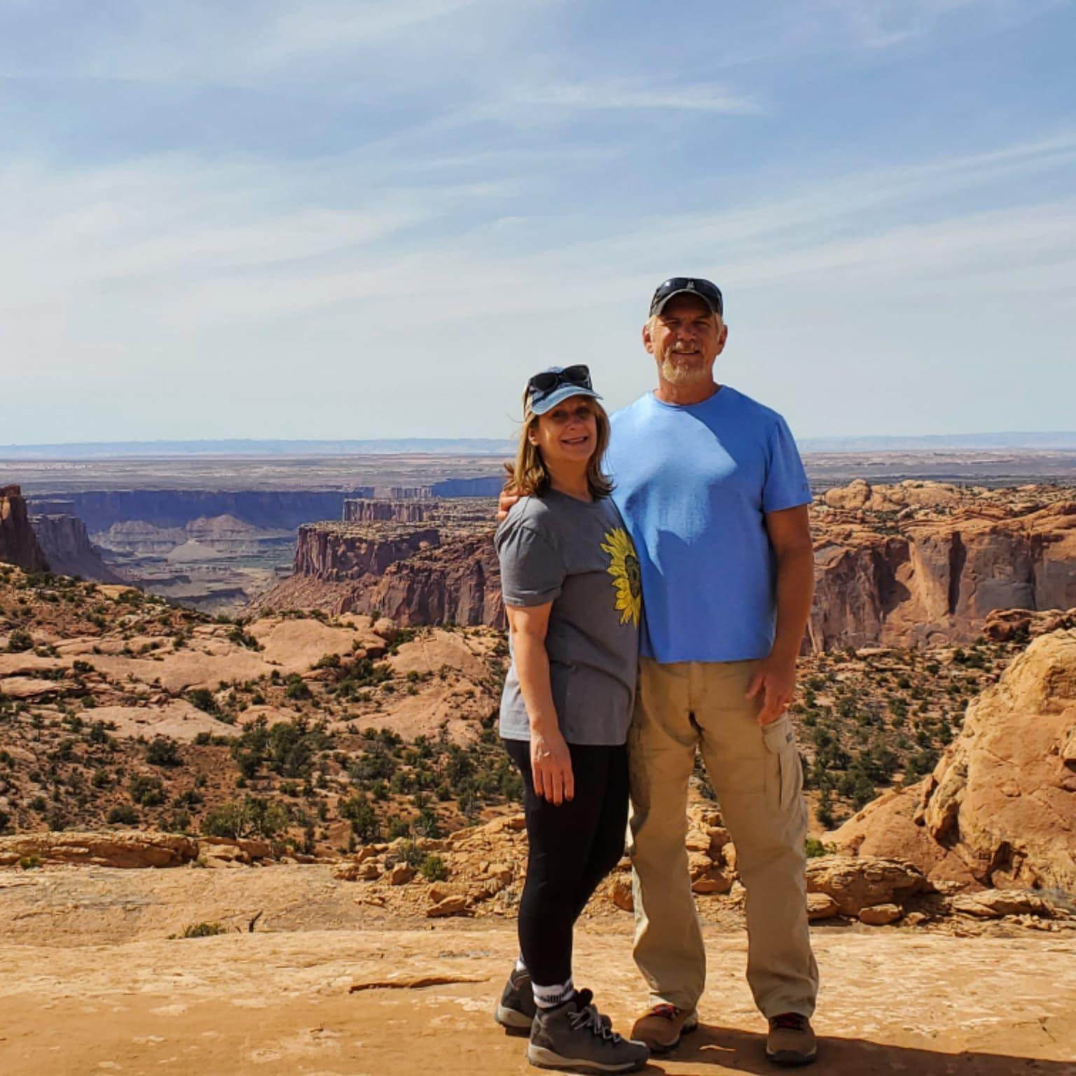 Out in the great wide open. (Holly & Jim)