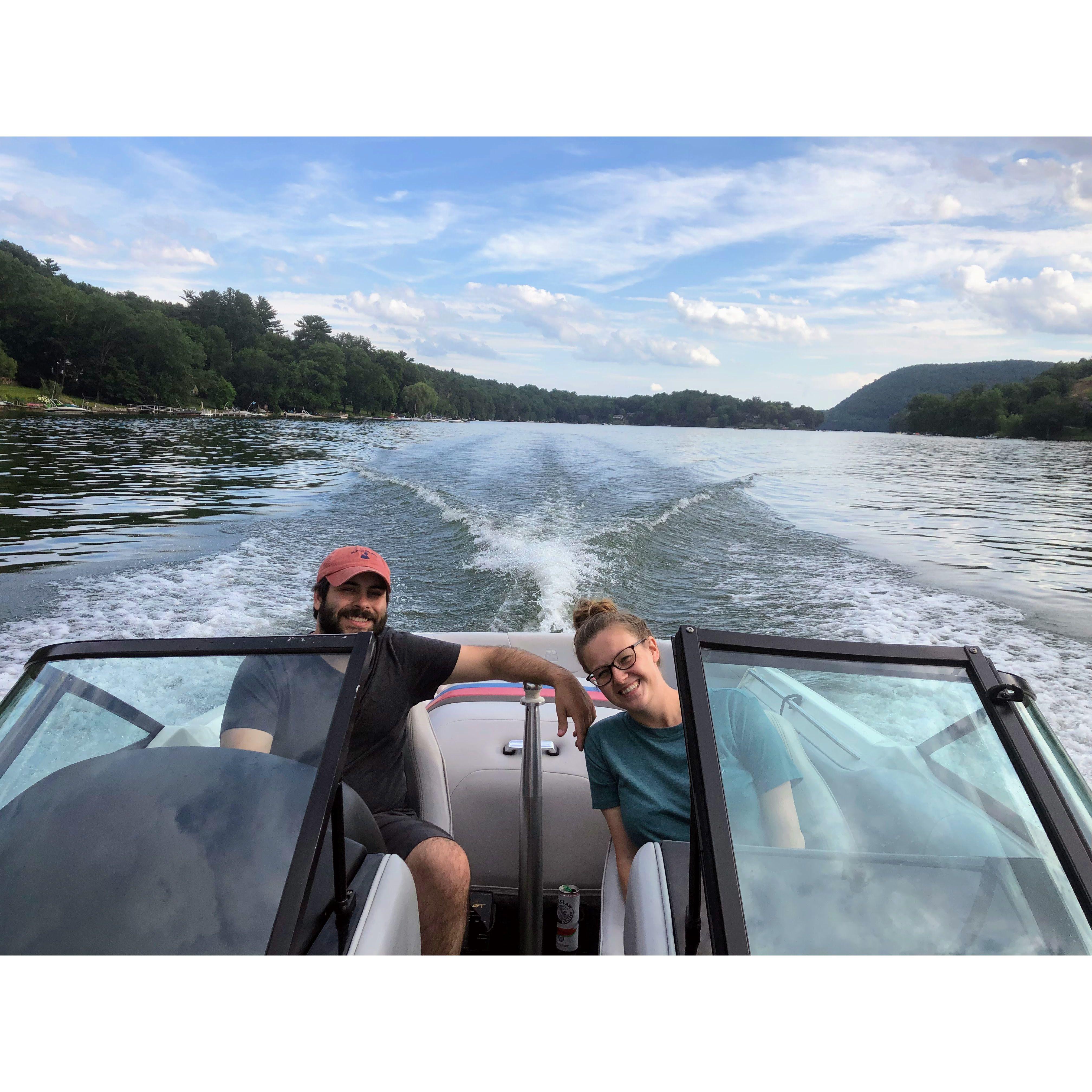Boat days on Candlewood Lake.