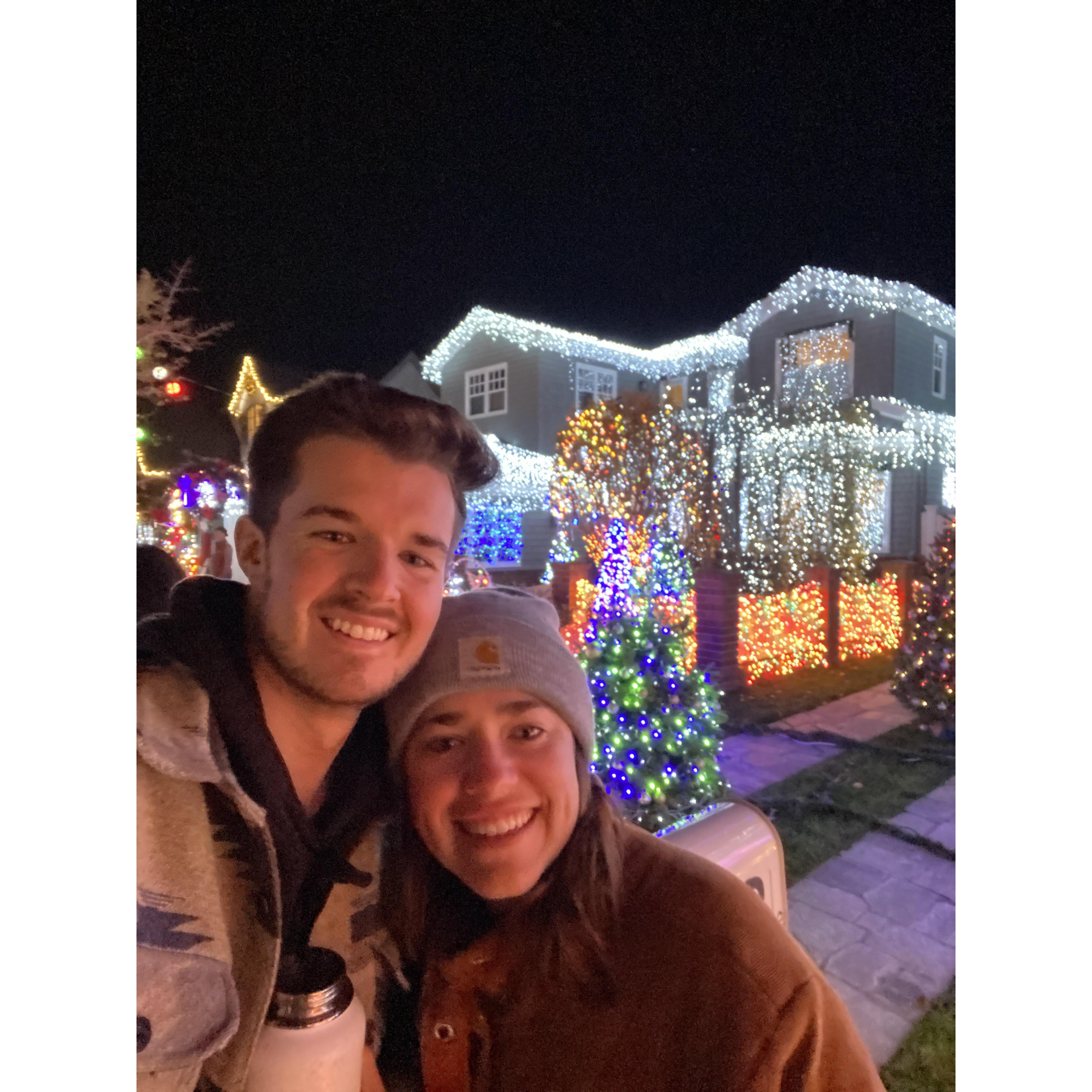 These Christmas lights made Chelsea cry - too beautiful!