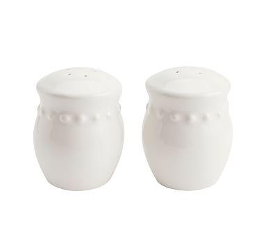 Emma Beaded Stoneware Salt Pepper Shakers