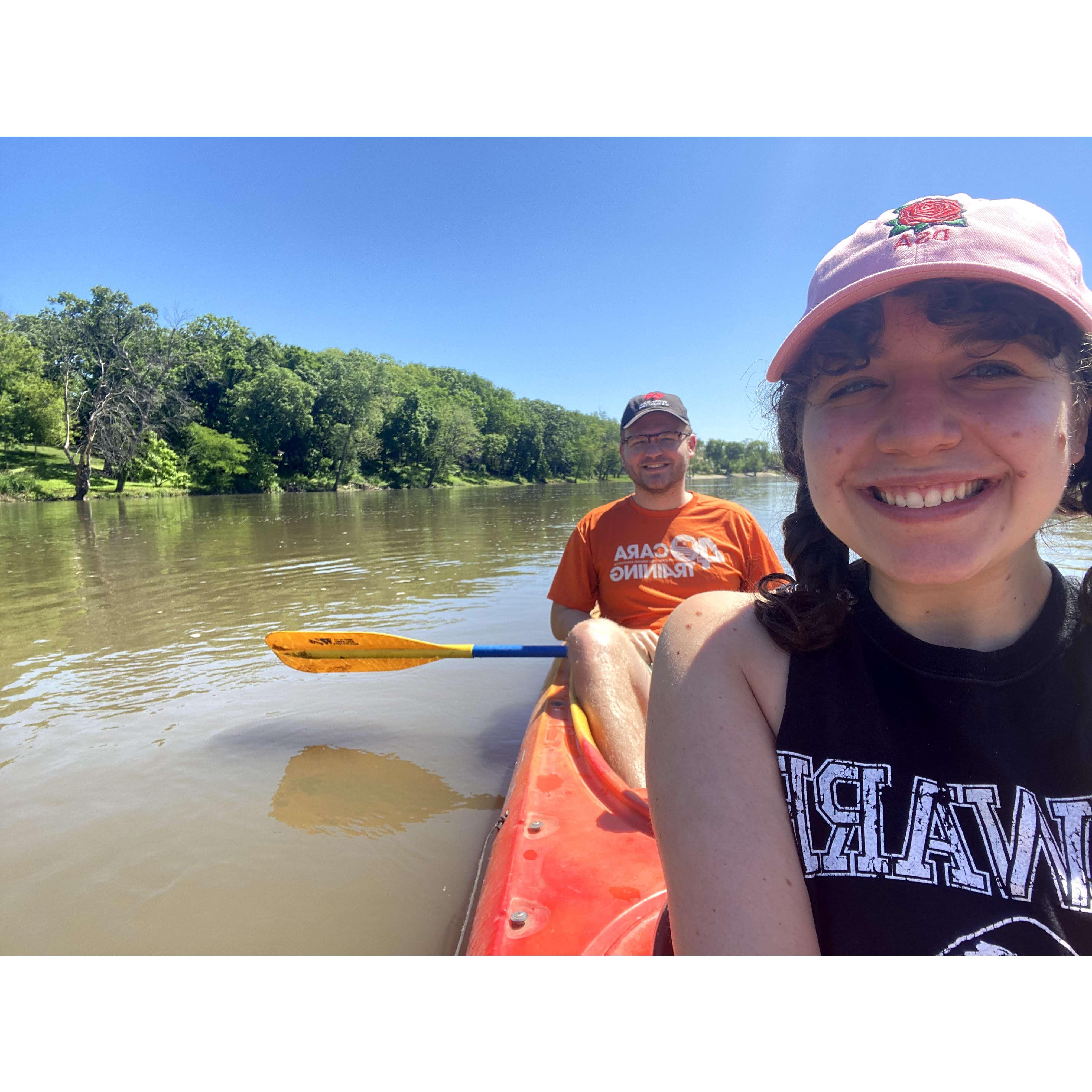 And we love to kayak