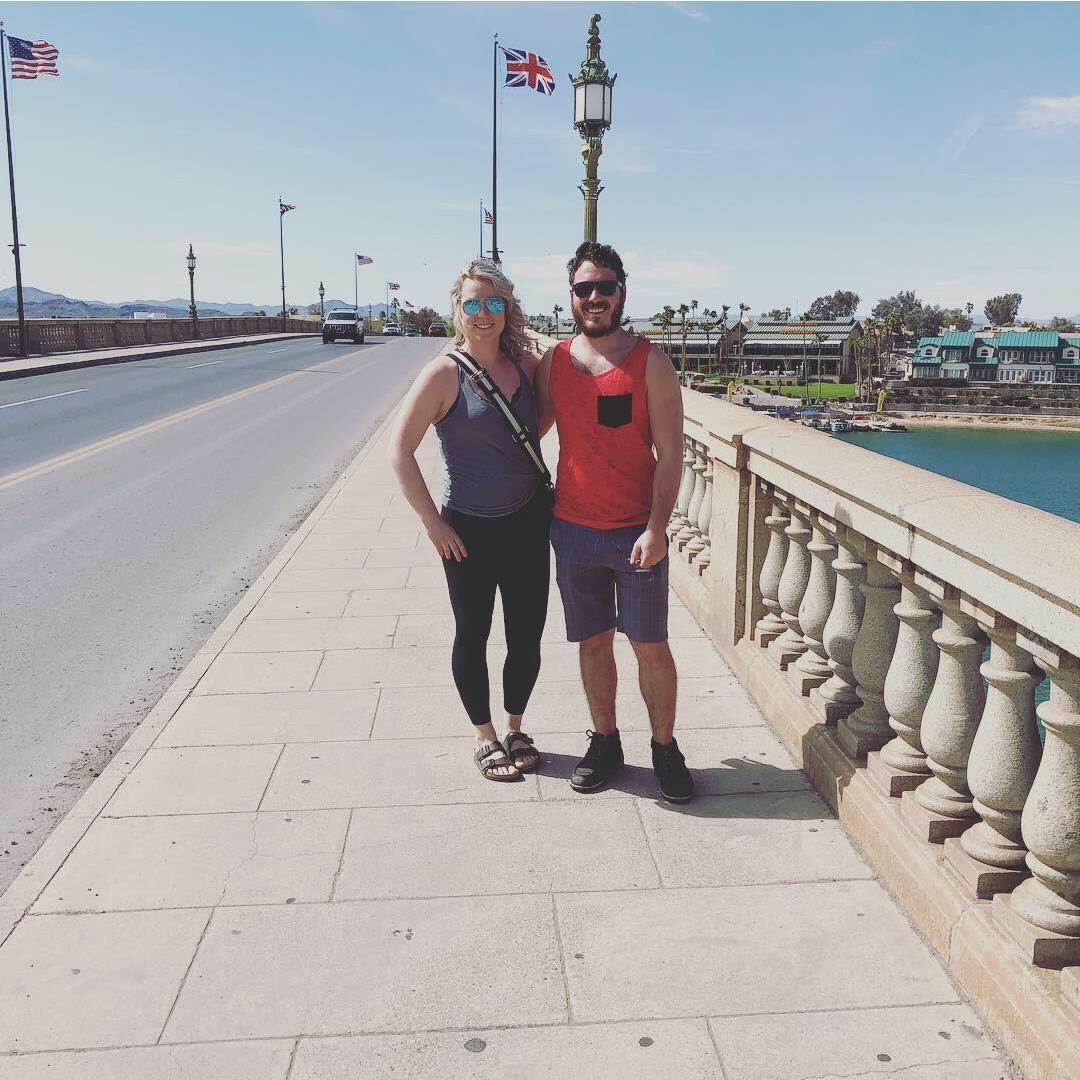 London Bridges in Arizona.  Our first trip together.