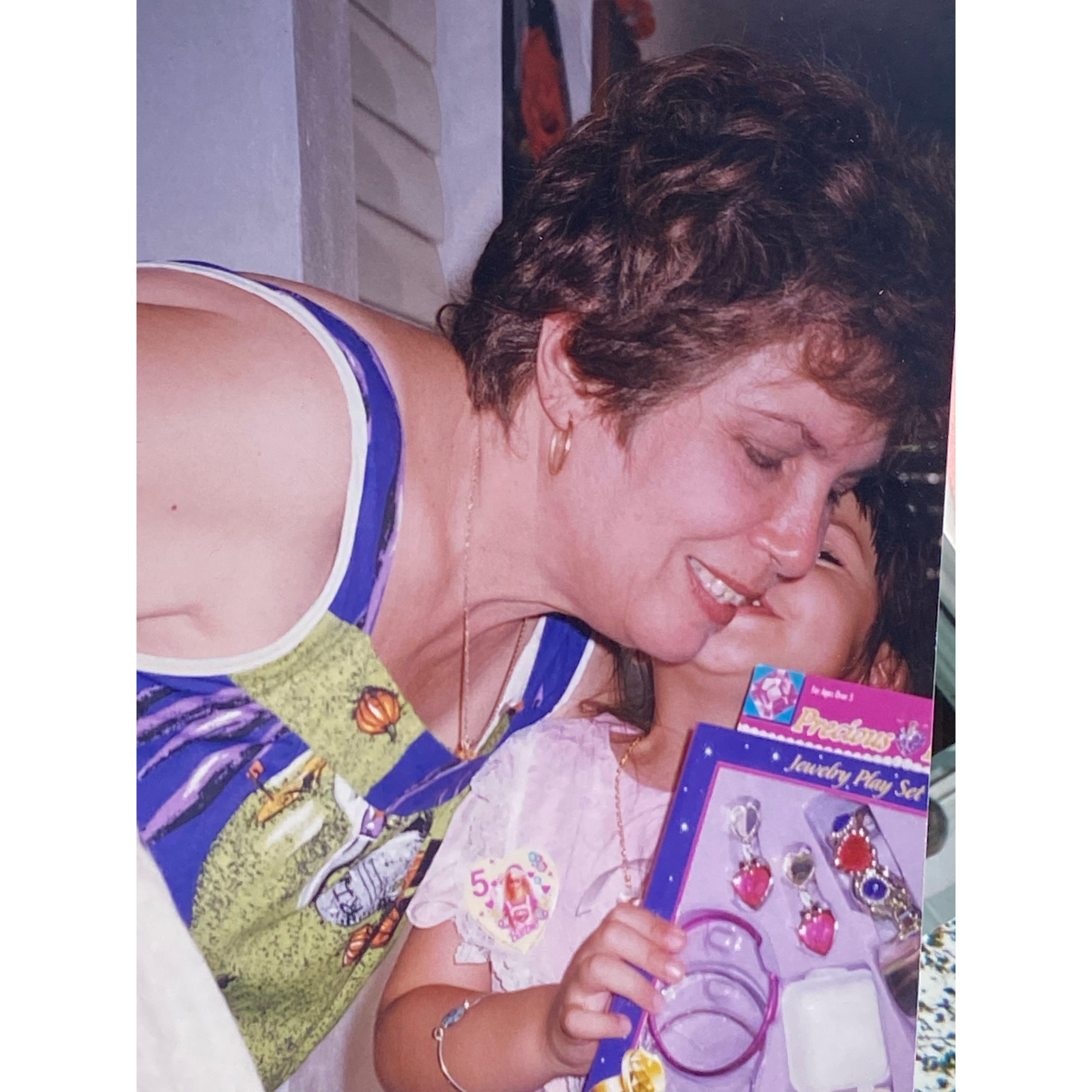 Jessica with her abuela.