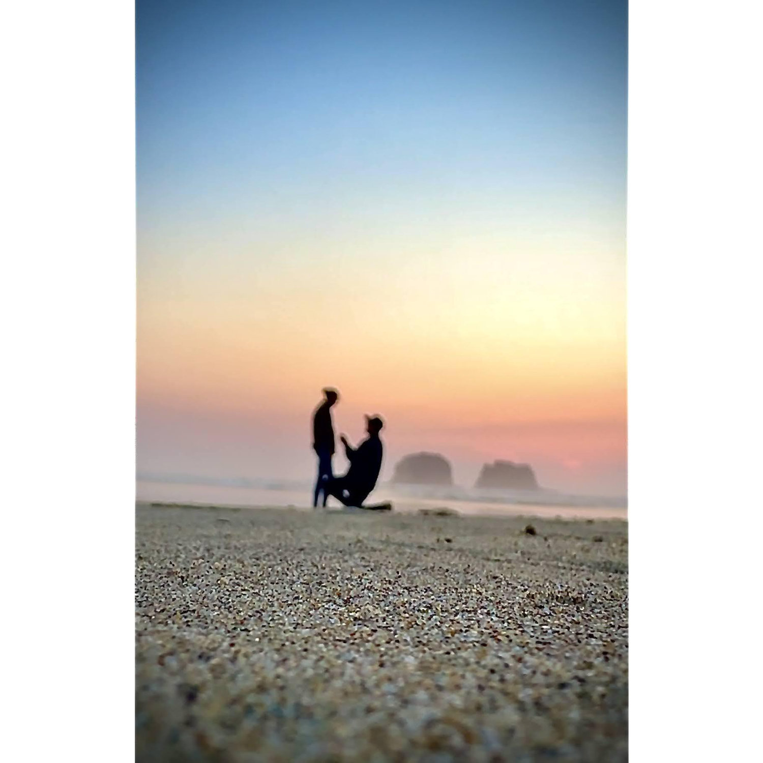 Finally, the opportunity arose that Cass had a couple days off of work and they headed out to the coast.... after many plans fell through Lucas was able to propose and it worked out just as it should.