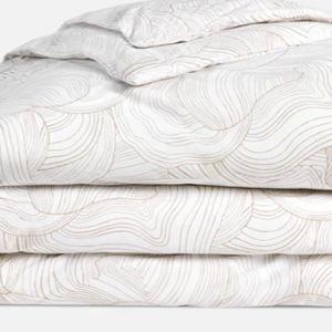 Oyster Pebble - Cal King - Classic Percale Duvet Cover