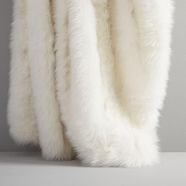 Faux Fur Brushed Tips Throw