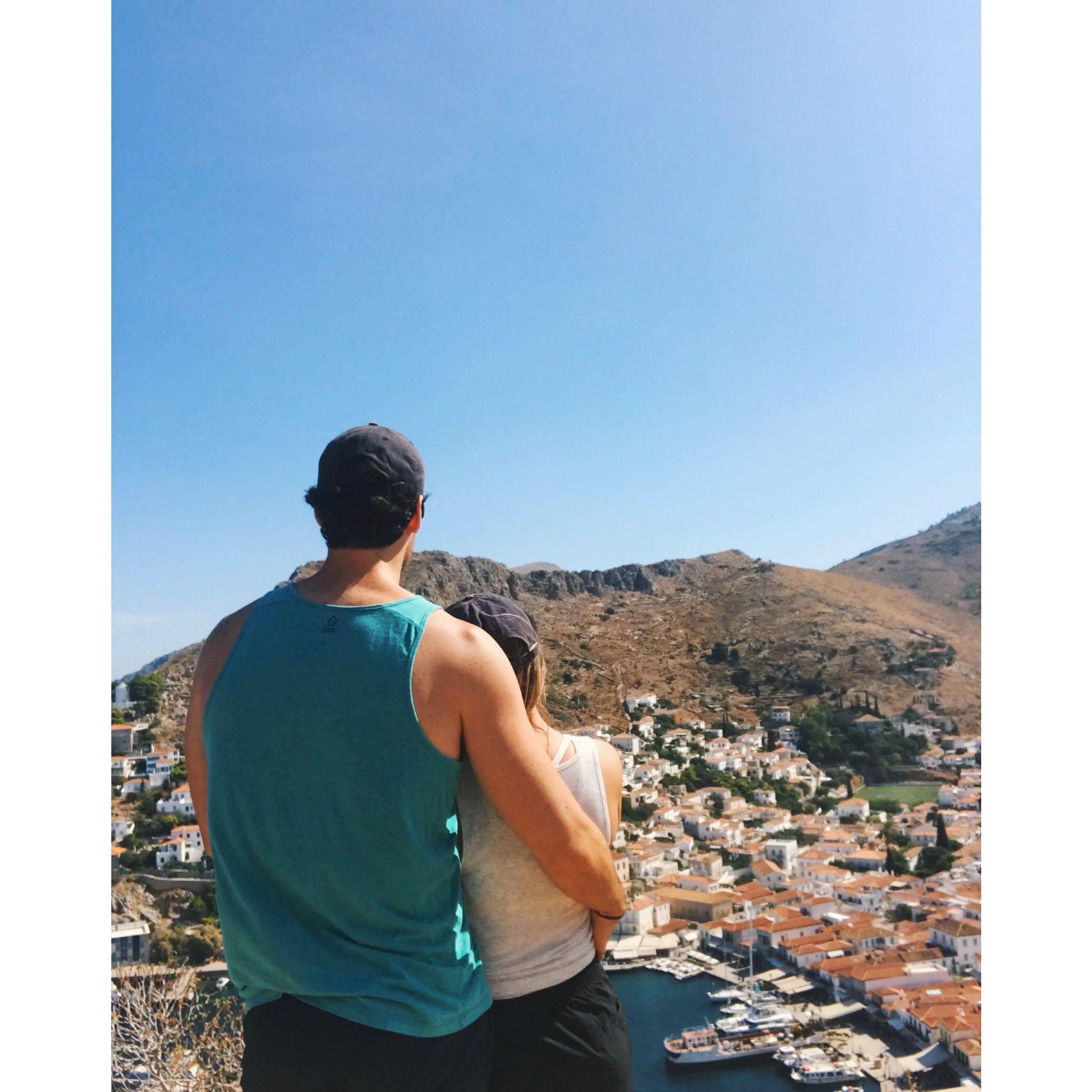 Taking in the rewards of a hike in Hydra, Greece