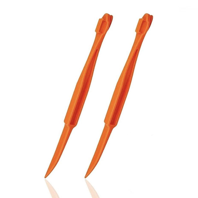 Orange Peeler tools Plastic Orange Peeler Citrus Remover Easy Open Citrus Lemon Citrus Peel Cutter Vegetable Slicer Fruit Tools Kitchen Gadgets (Orange 2 Pack)