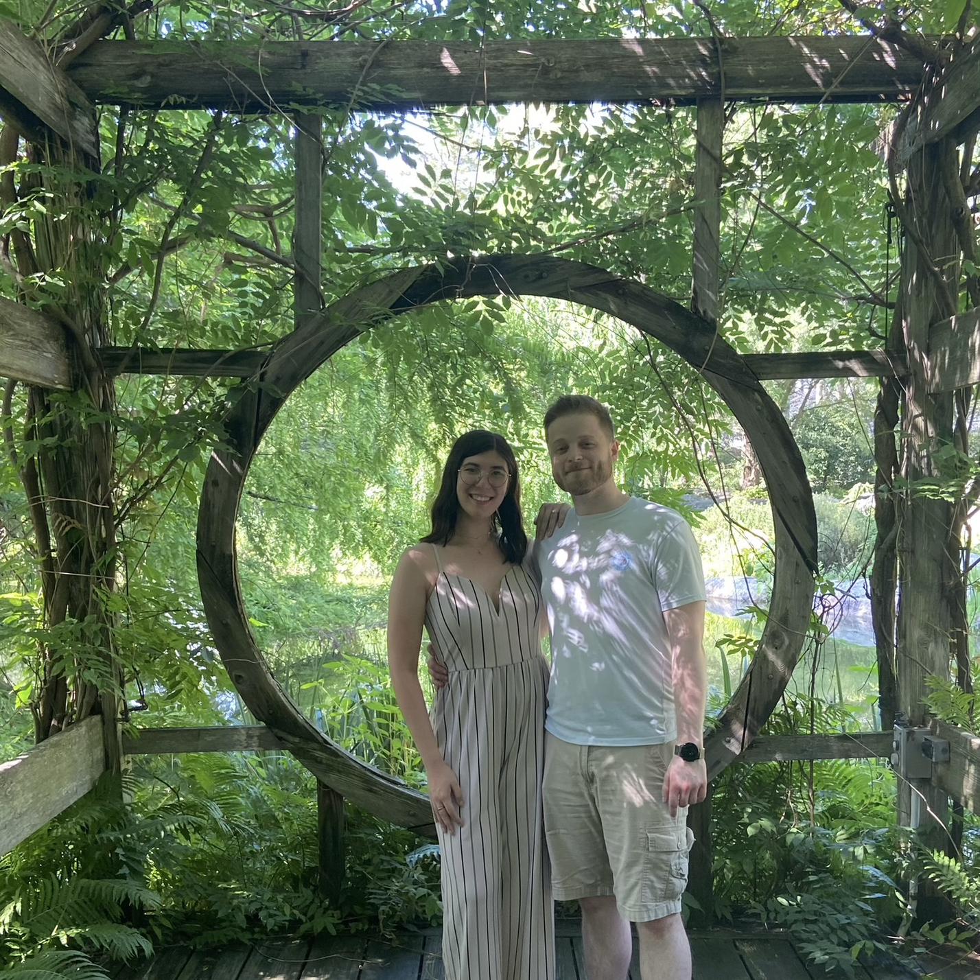 We got engaged in the beautiful Stonecrop Gardens in Coldspring, NY