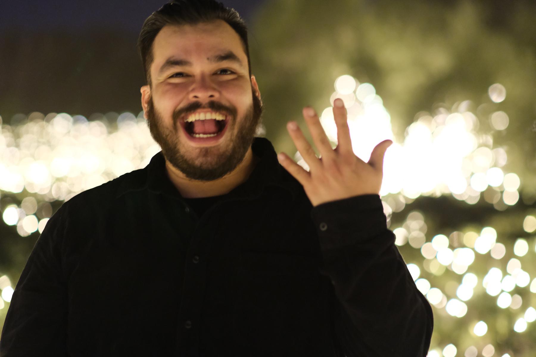 When you don’t have a ring yet but still happy :)