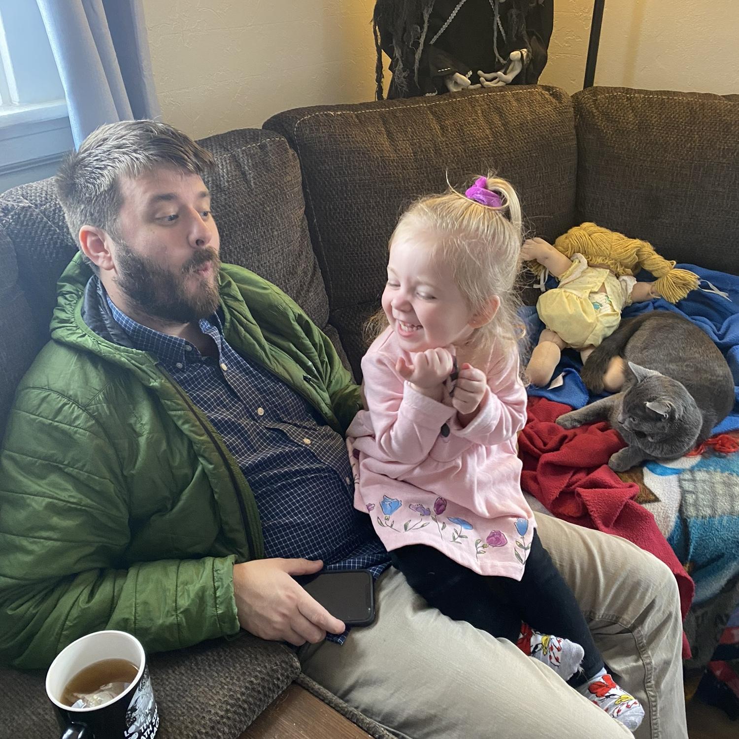 Brianna ADORES her Uncle Matt.