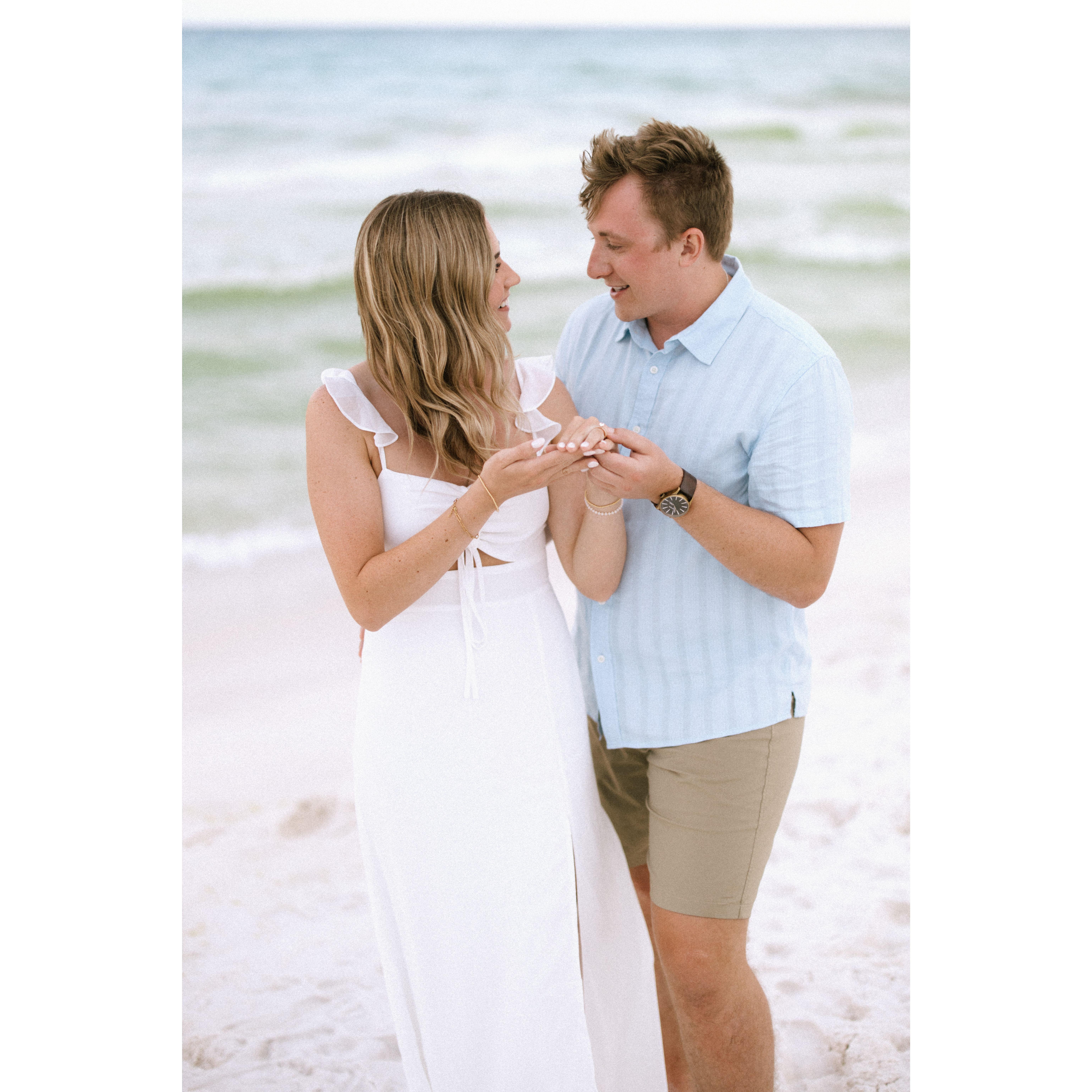 June 2023: Engagement at Navarre Beach, FL!