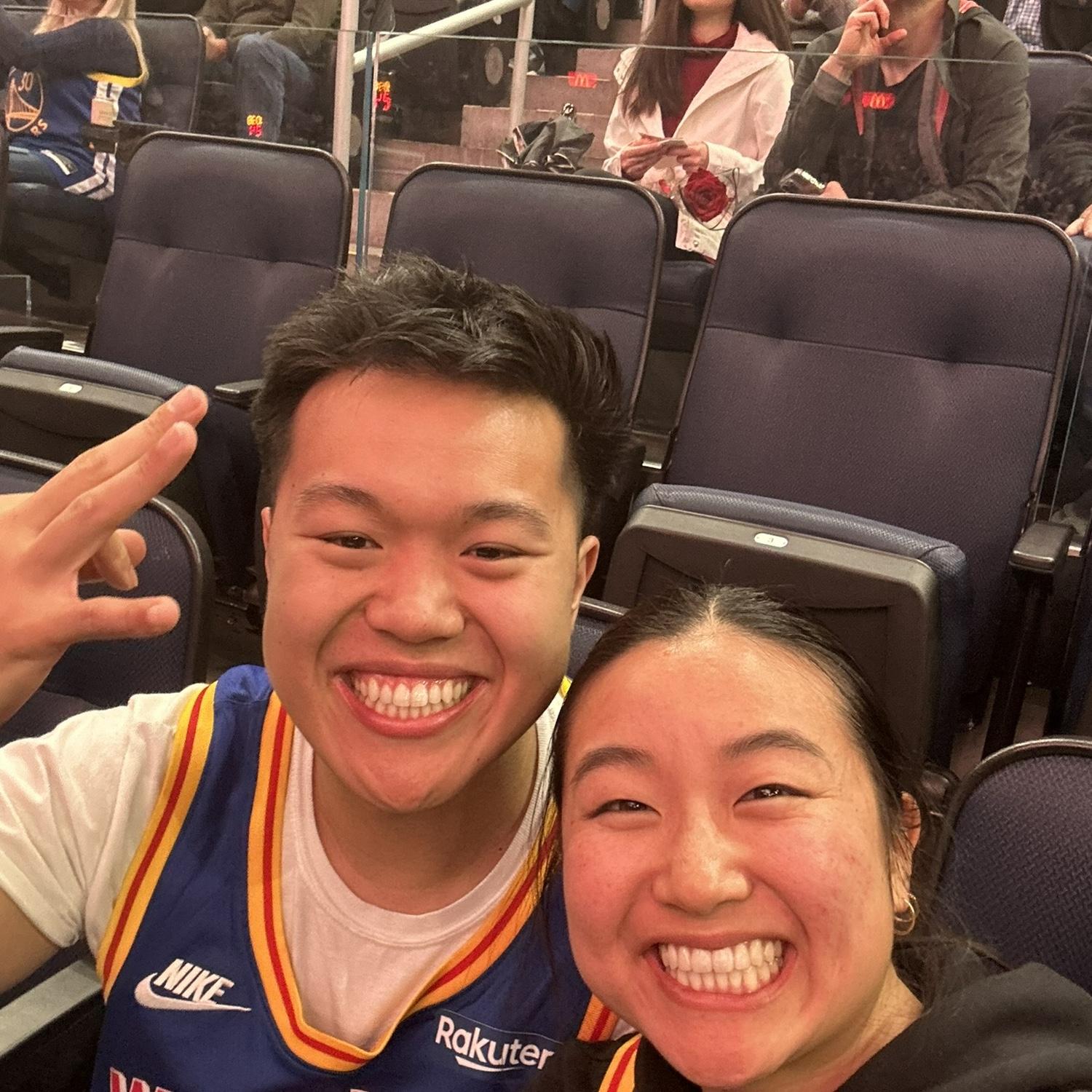 Work sponsored Warriors game! #GoDubs