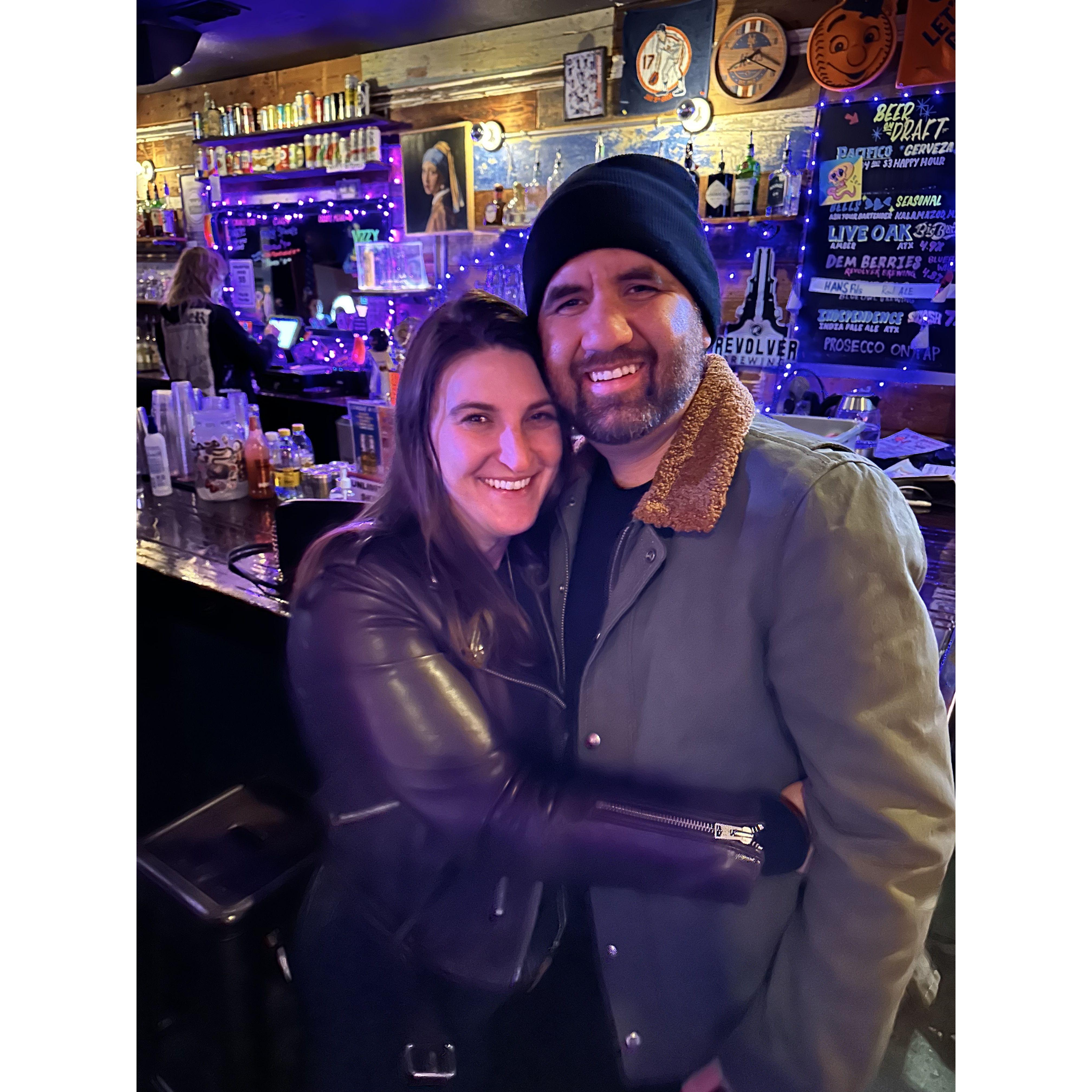 Our first photo together!
