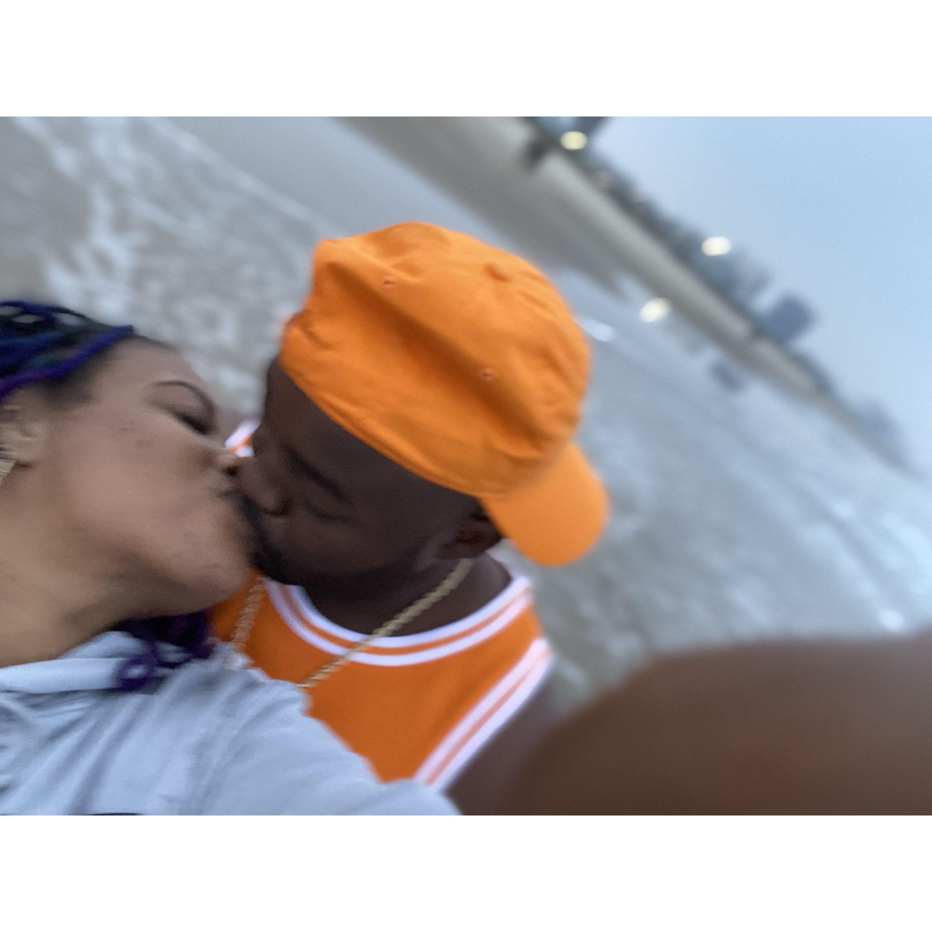 Our very first kiss!!