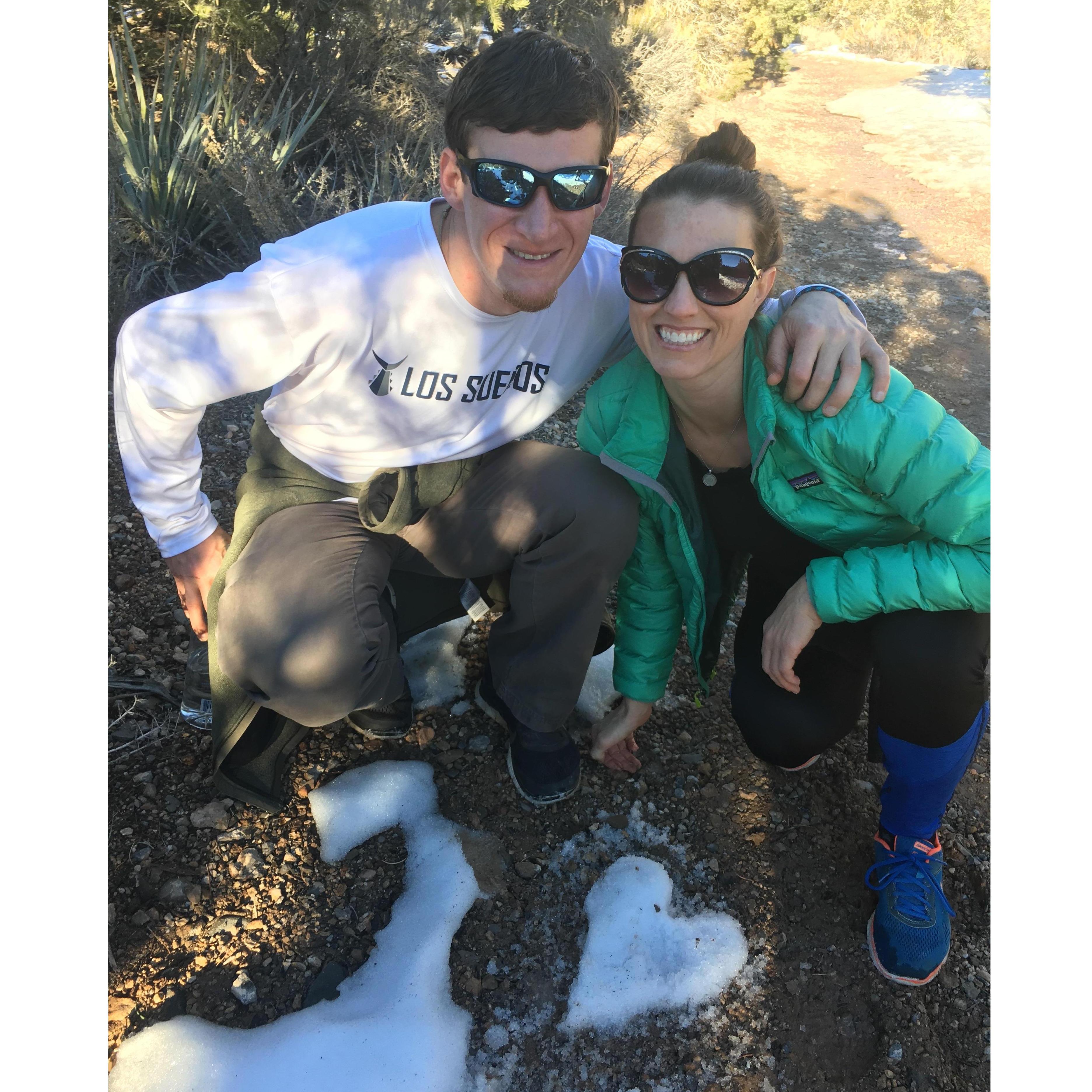Our first hike in Red Rock Canyon!