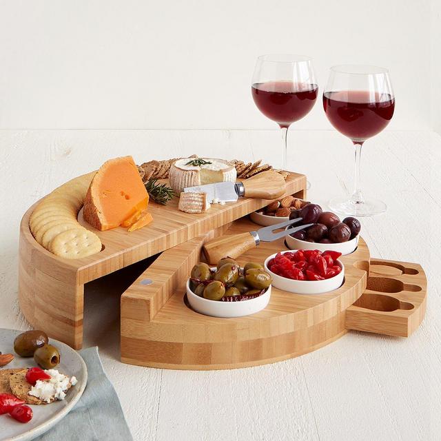 Compact Swivel Cheese & Tapas Board | Food Server, Cheese Board