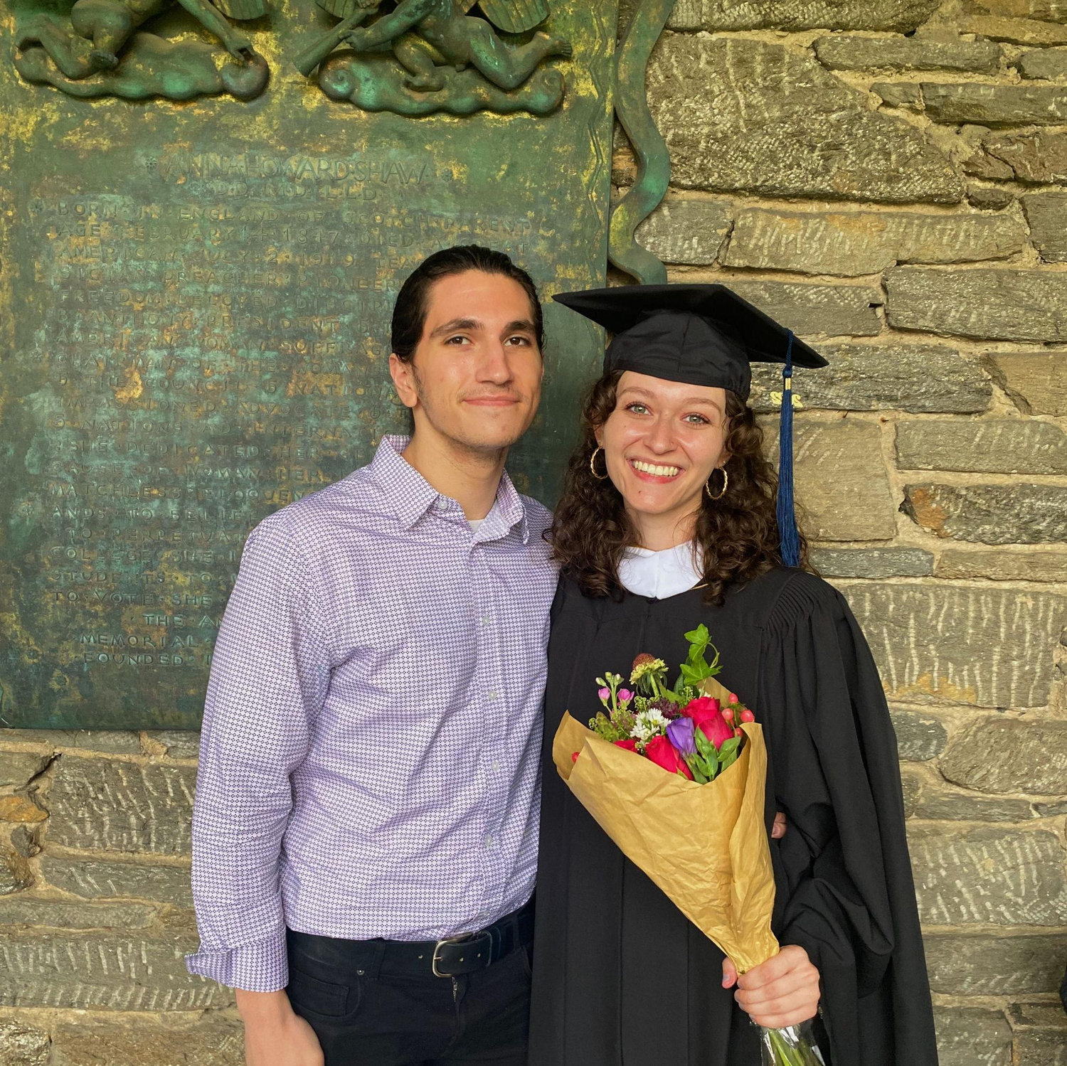 Megan's college graduation in May 2022 from BMC