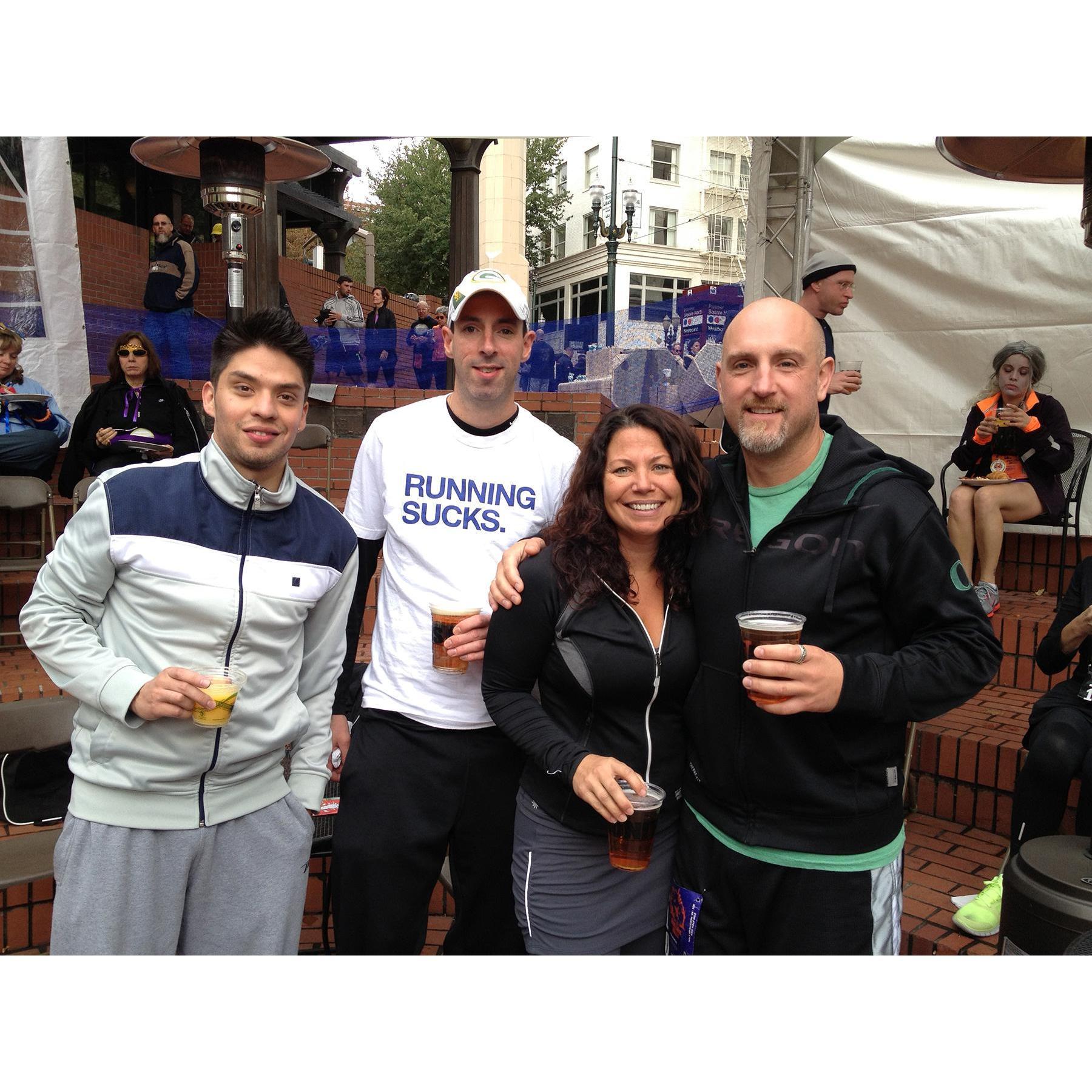 We ran like hell during the 2012 Run Like Hell race. It's was a cold and damp day to say the least. But going VIP with endless food and beer helped.