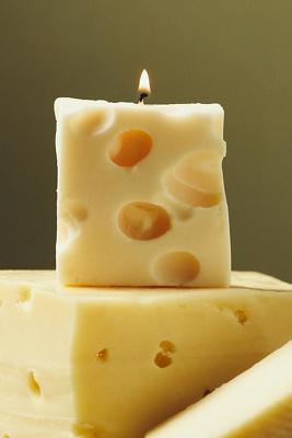 Nata Gruyère Cheese Shaped Decorative Candle