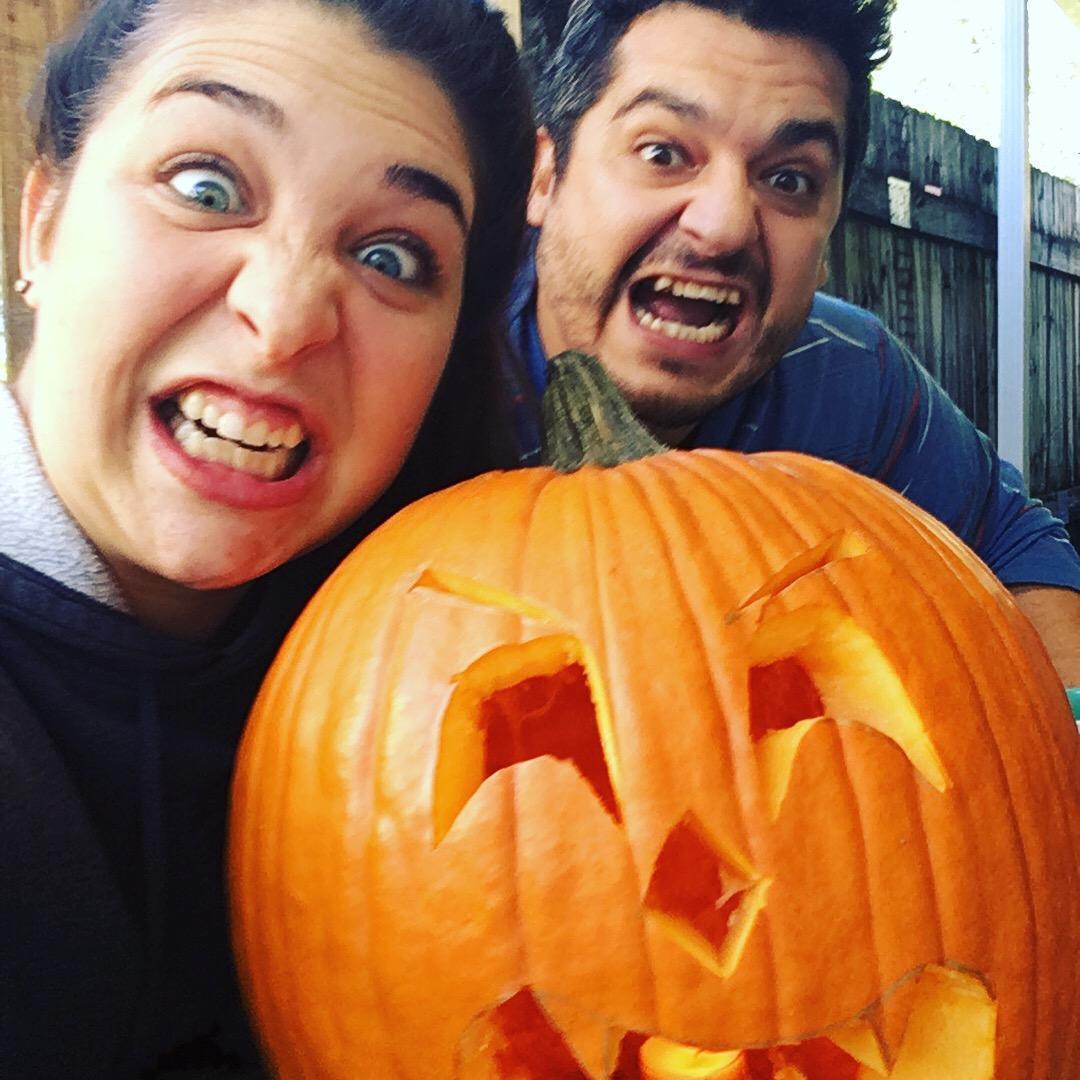 First. prize Jack-O-Lantern. Eyebrows on fleek