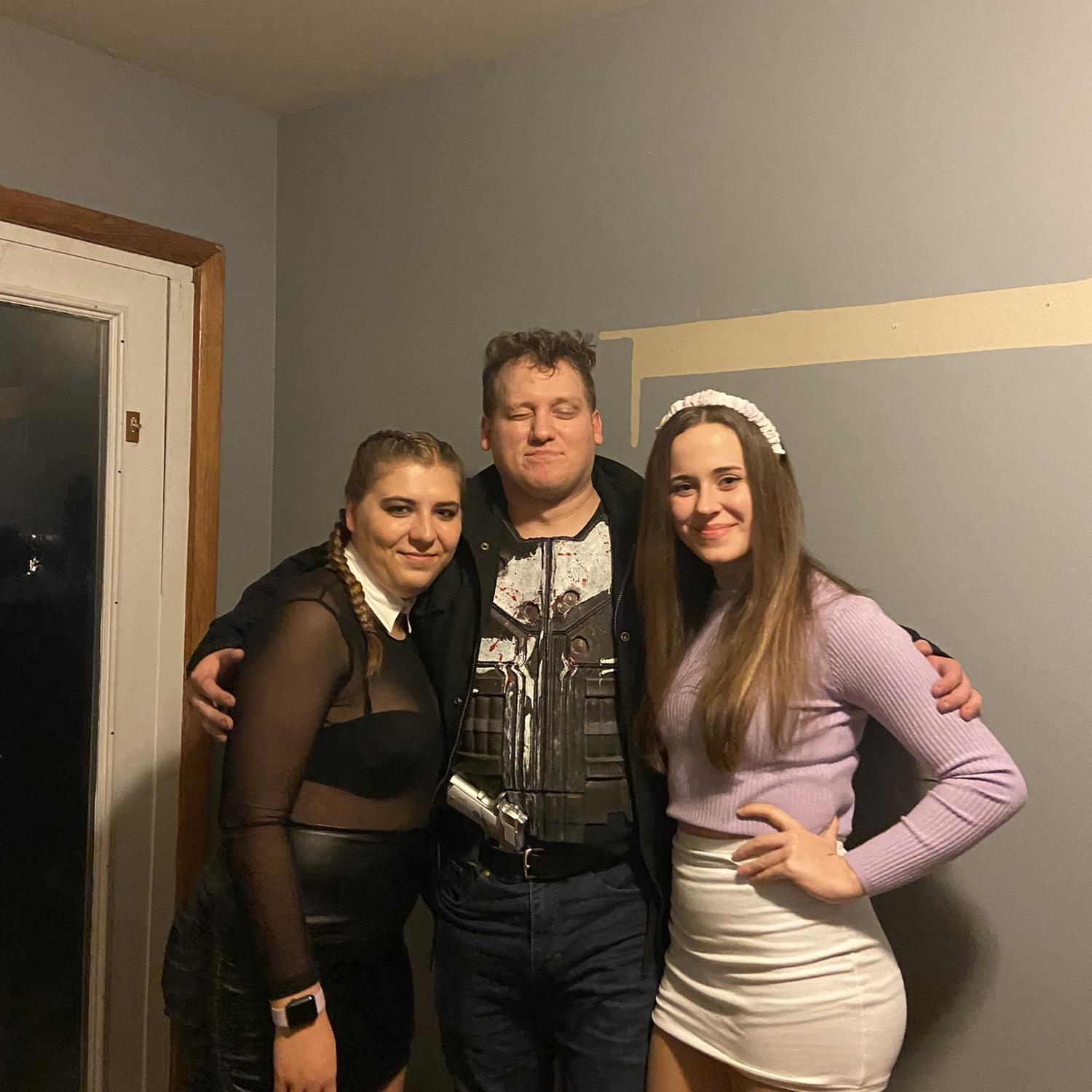 Halloween party at his house(just friends)