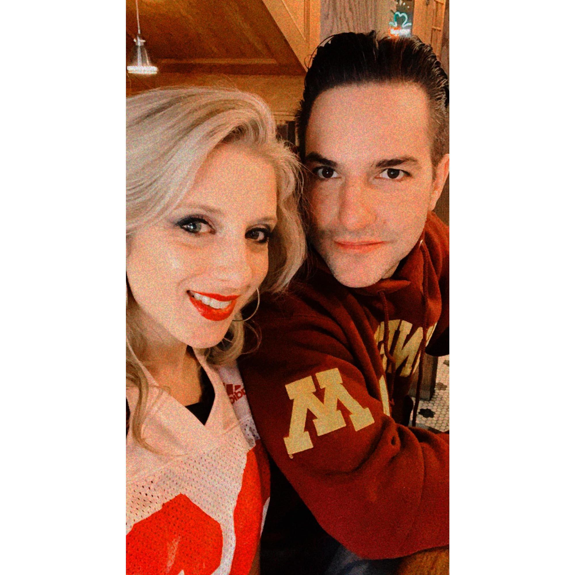 Nebraska vs Minnesota will always be a friendly rivalry game in our house!