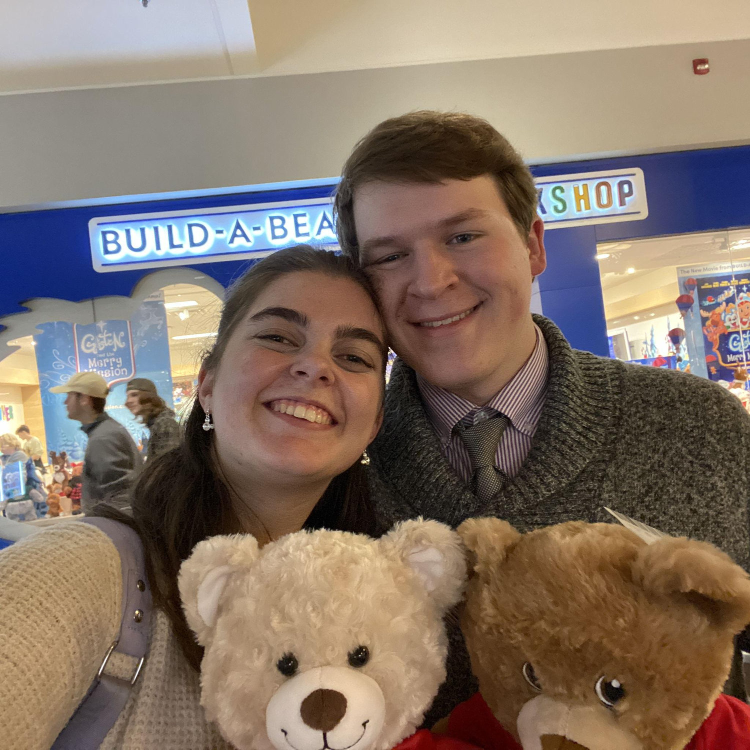 We got build-a-bears together for our 6-year anniversary!