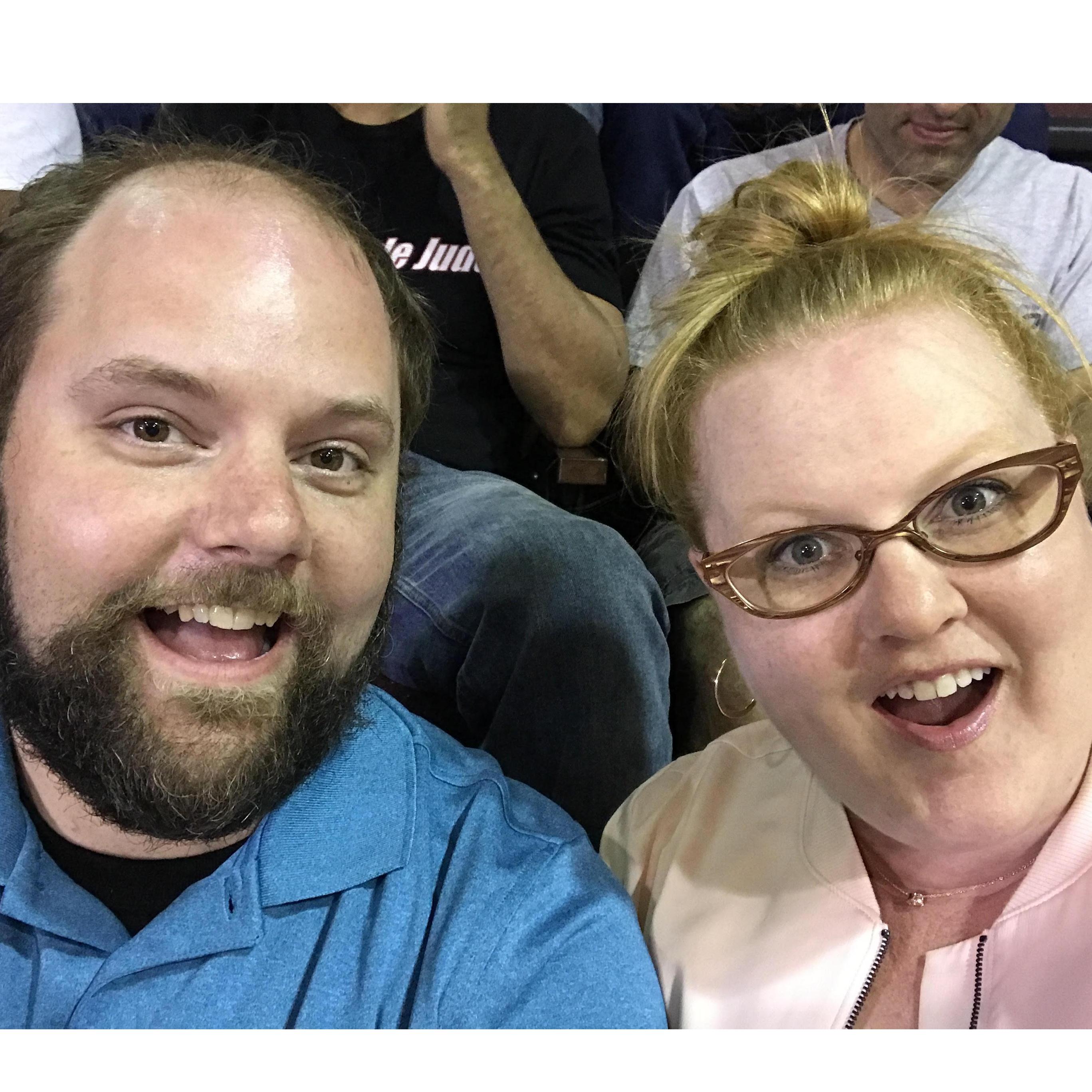 At an MMA fight, starring Chris' long-time friend, Tony Lapietra