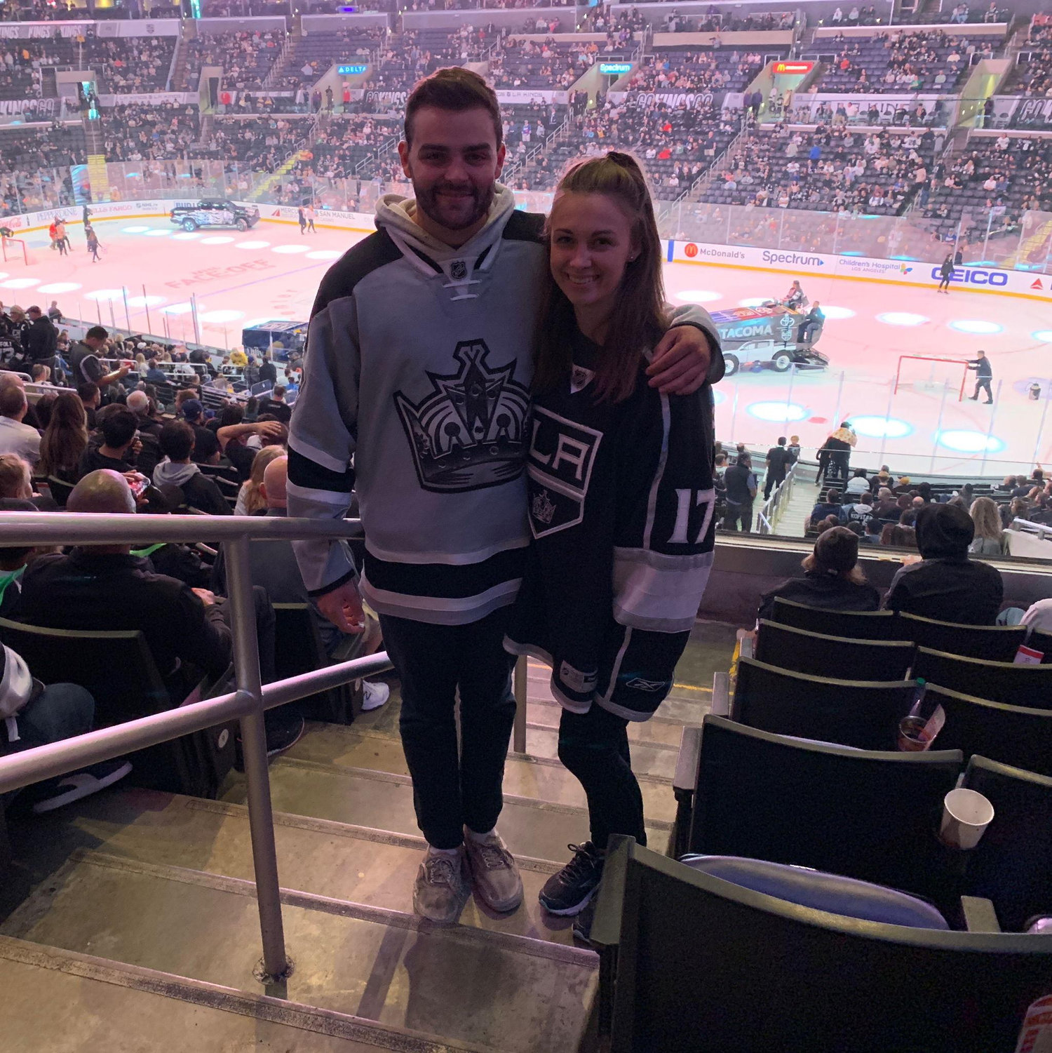 Ryan fully converted Katelyn into an LA Kings fan