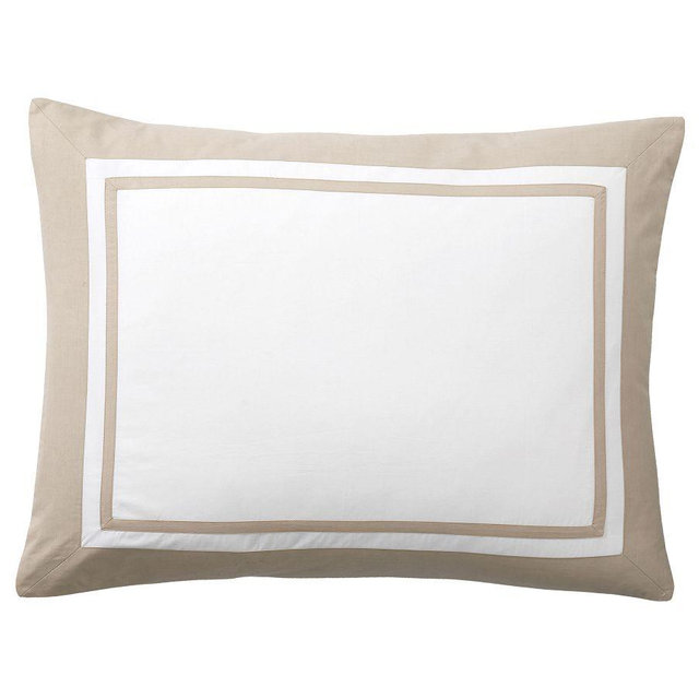 Parker Organic Percale Sham, Simply Taupe, Standard