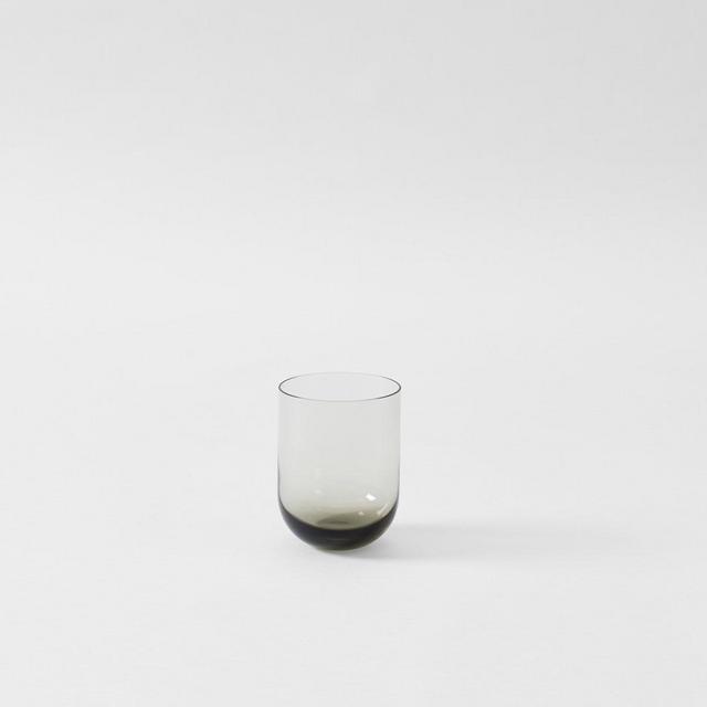 Hand Blown Grey Glass Tumbler