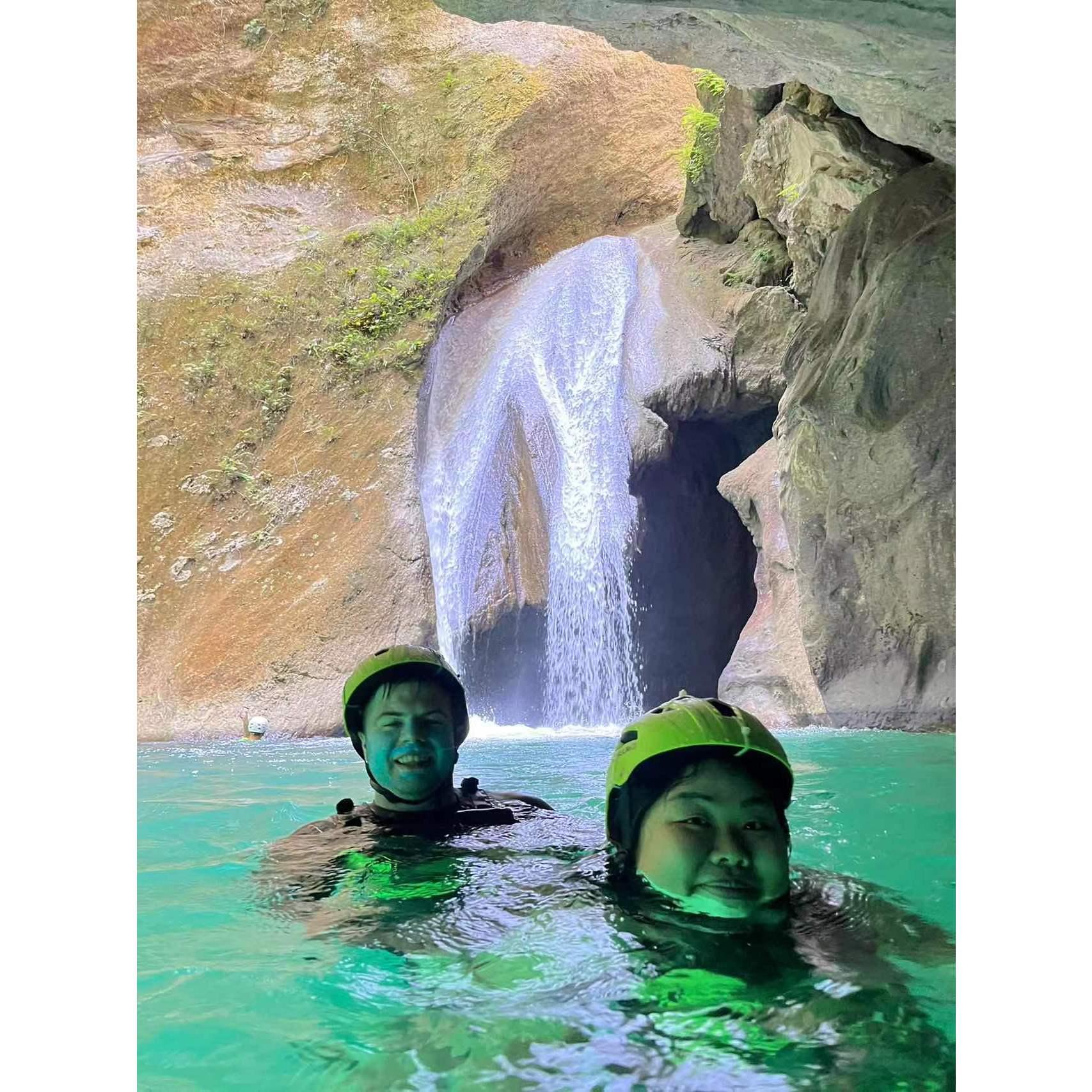 Canyoneering in  Moalboal in the Philipnes
