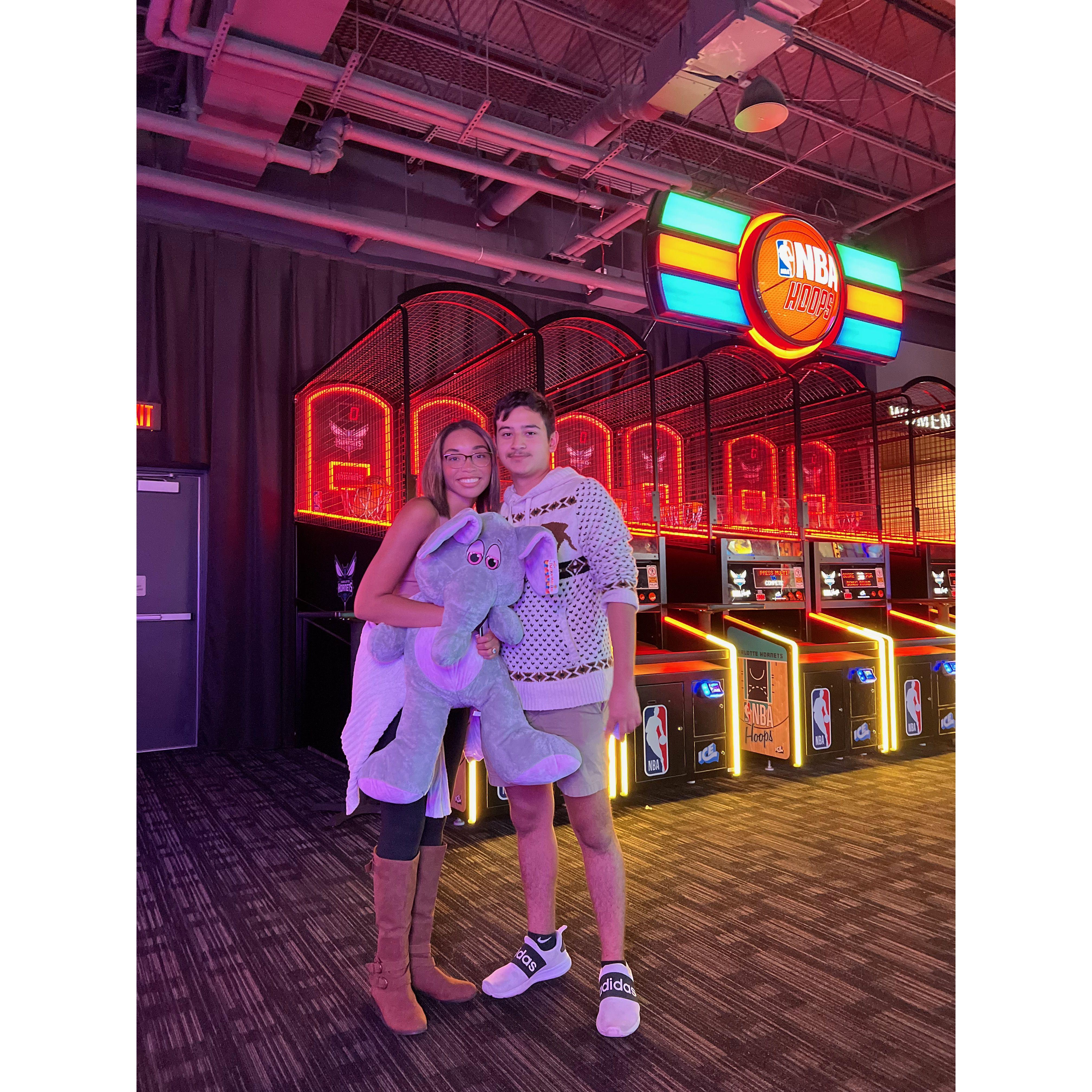 We are always at Dave and Buster's