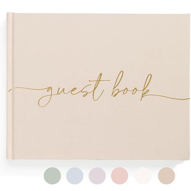 Wedding Guest Book - Elegant Guest Book Weddings Reception, Baby Shower, Polaroid Guest Book for Wedding and Special Events - 100 Lined Pages for Wedding Sign in and Photos