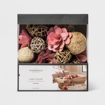 Unscented Sun-Kissed Palm Flower Mix Vase Filler Coral/Natural - Threshold™
