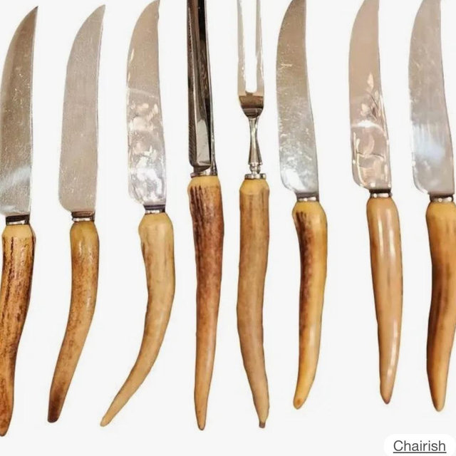 Chairish Horn Knife Set