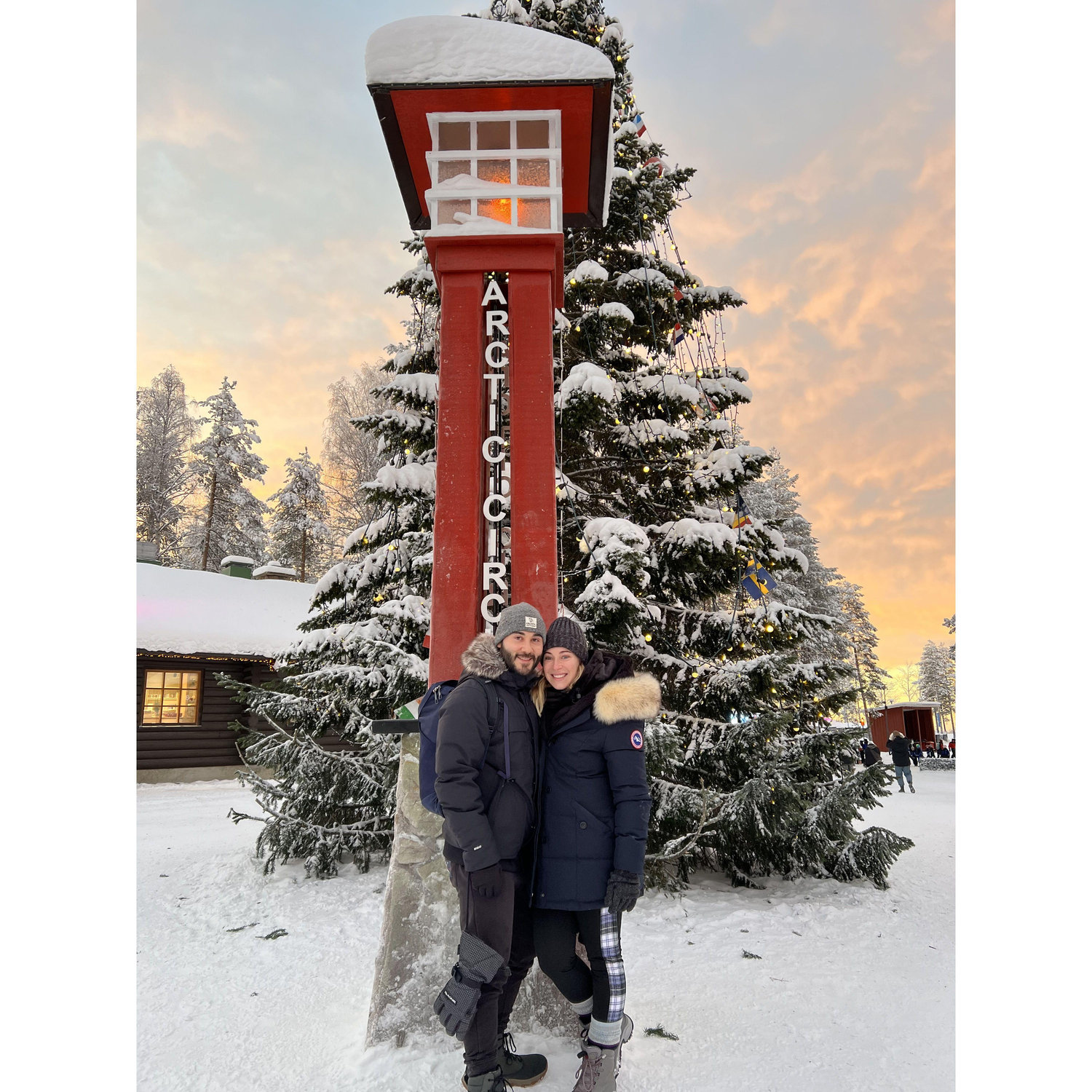Crossed over into the Arctic Circle and visited the real Santa !